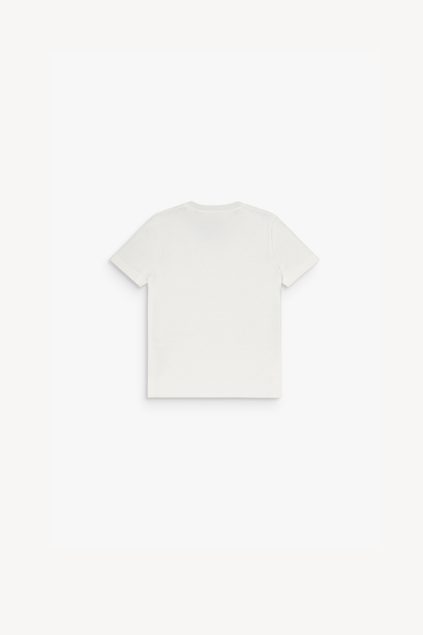 Off-white crew neck t-shirt