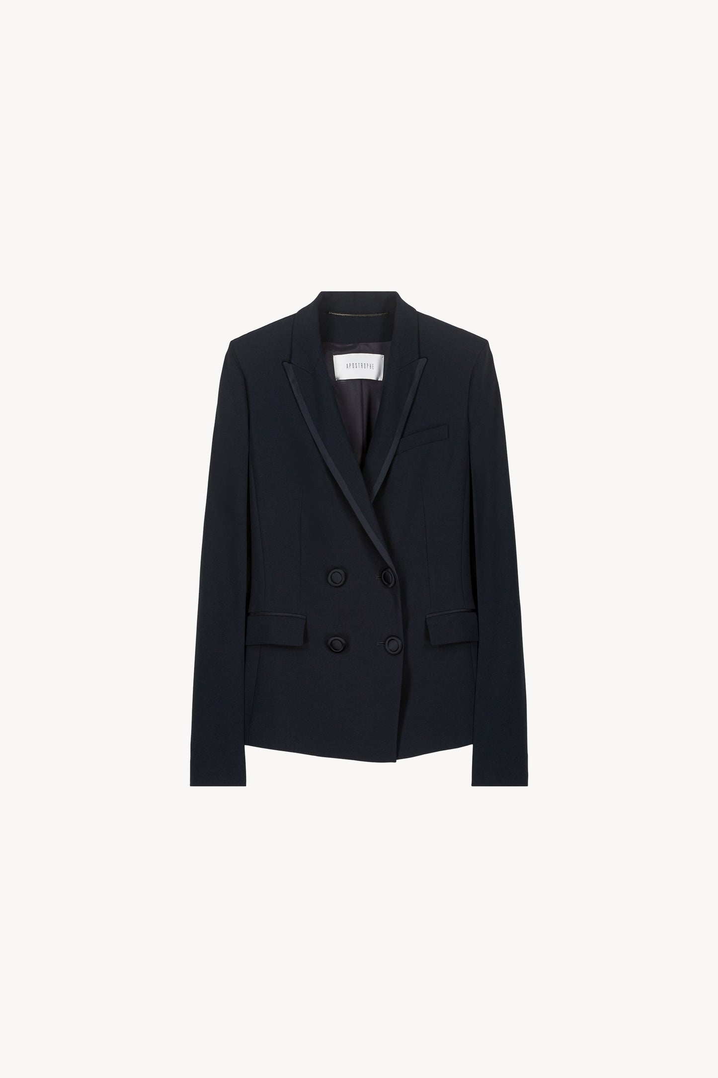 veste cape marine avec quatre boutons