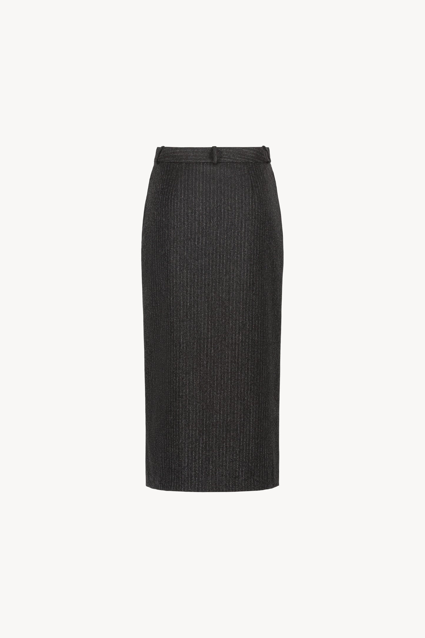 Medium gray striped skirt