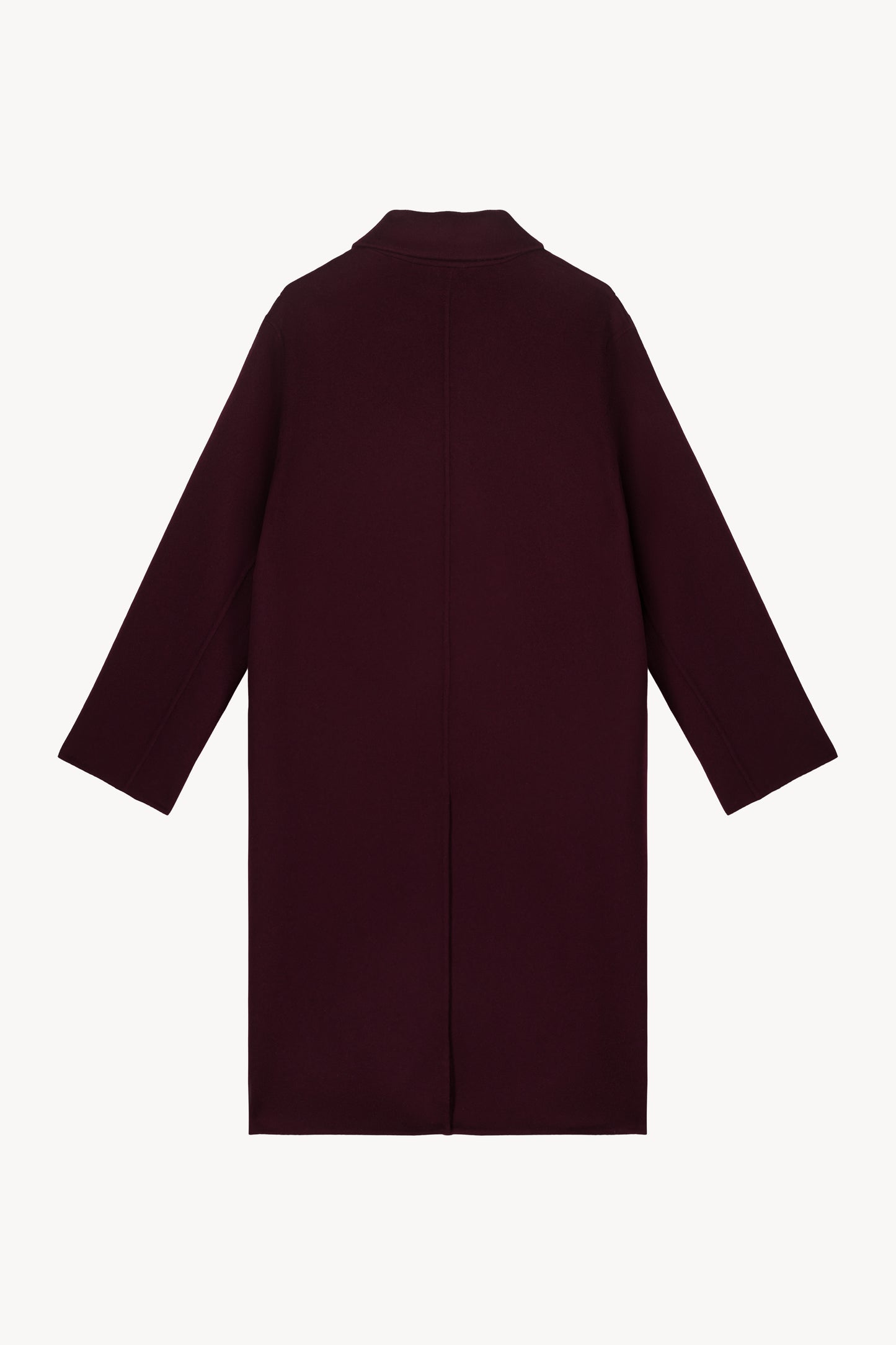Manteau mi-long poches en fourrure muscat