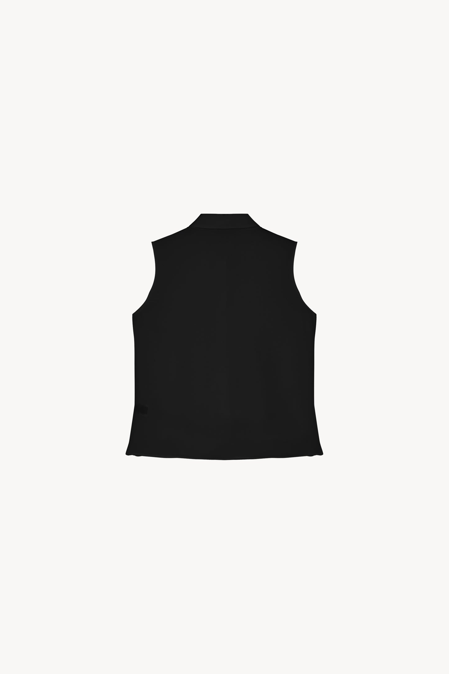 Black sleeveless shirt blouse