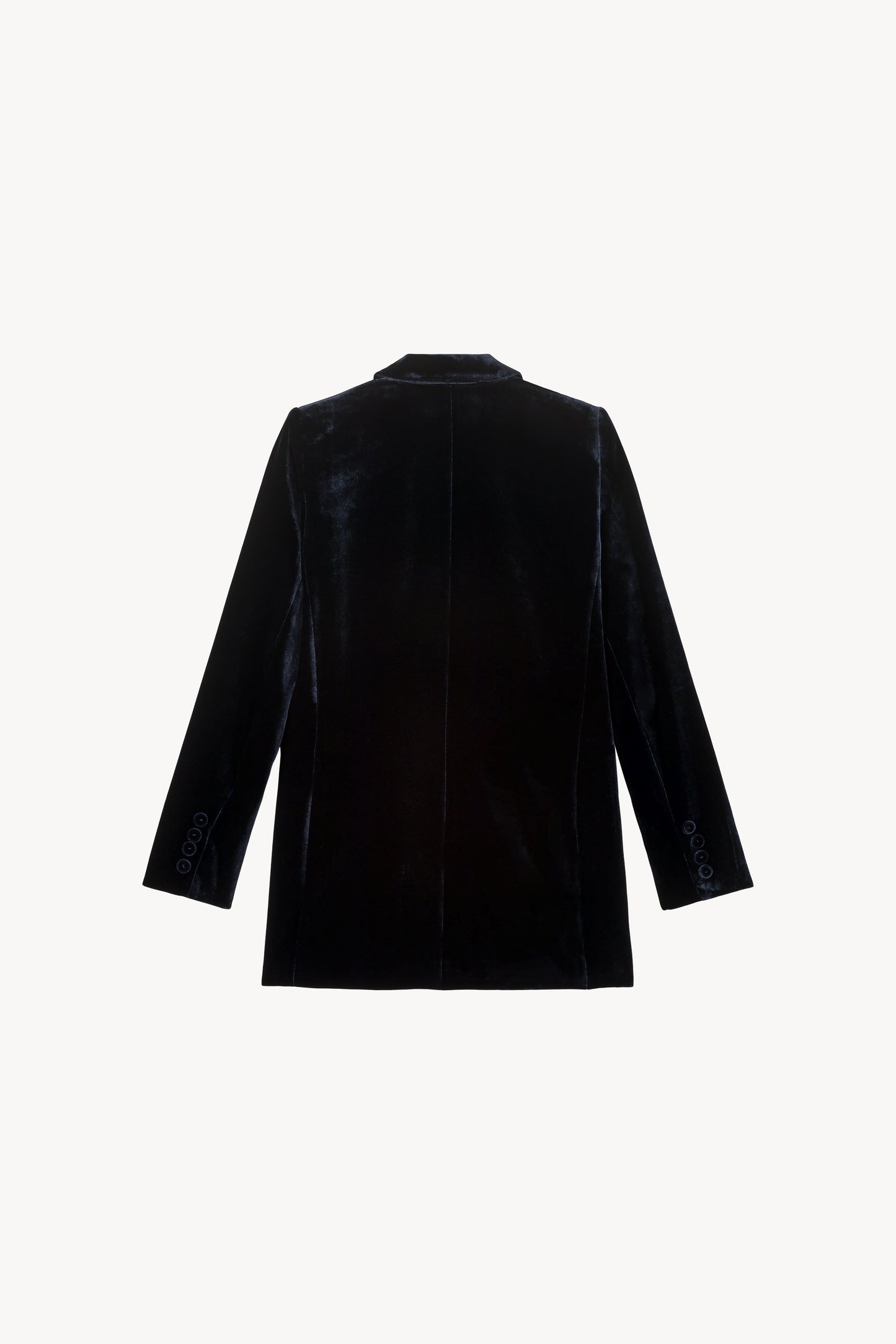 navy velvet tailored jacket