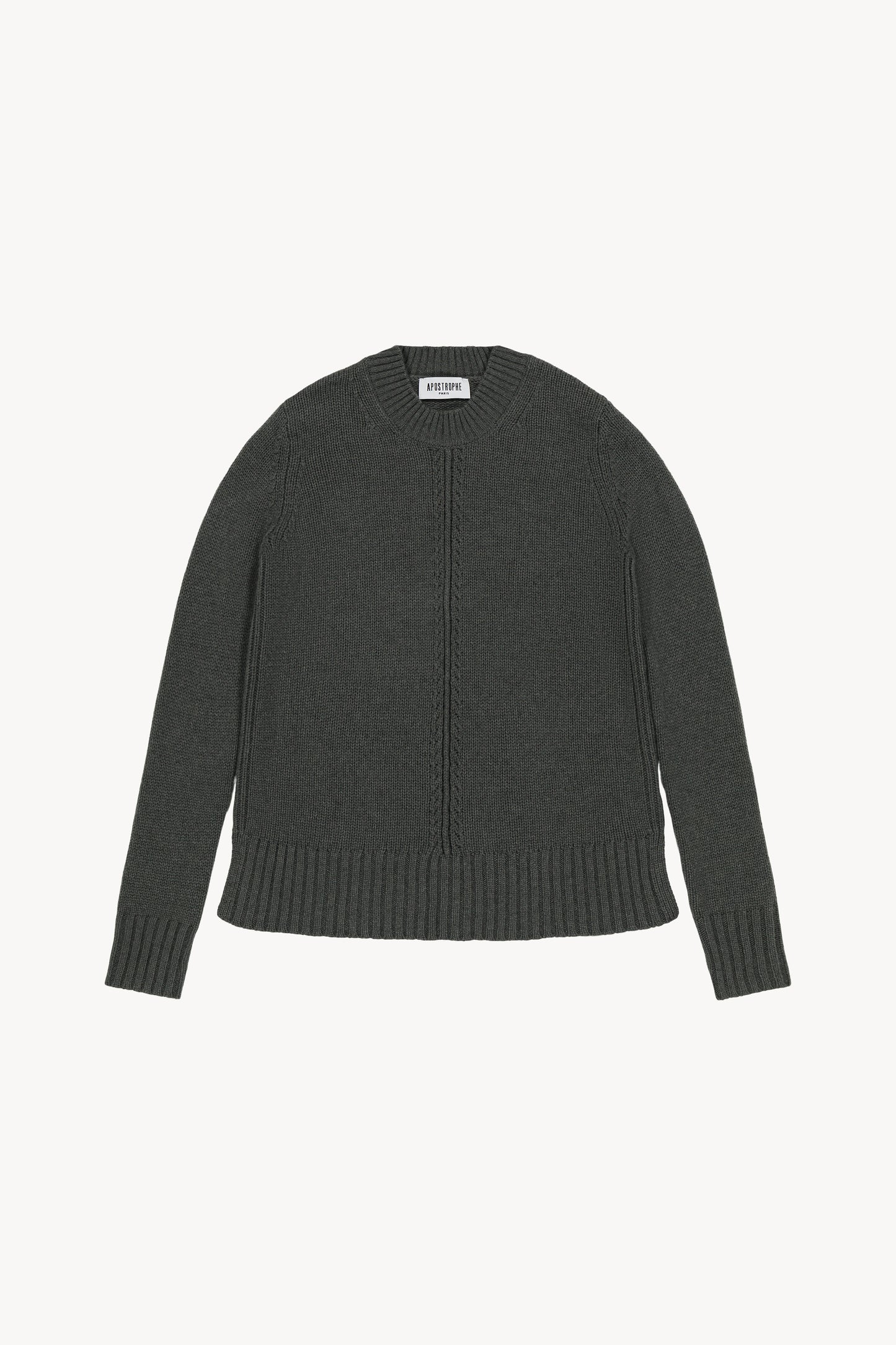 Khaki cashmere sweater