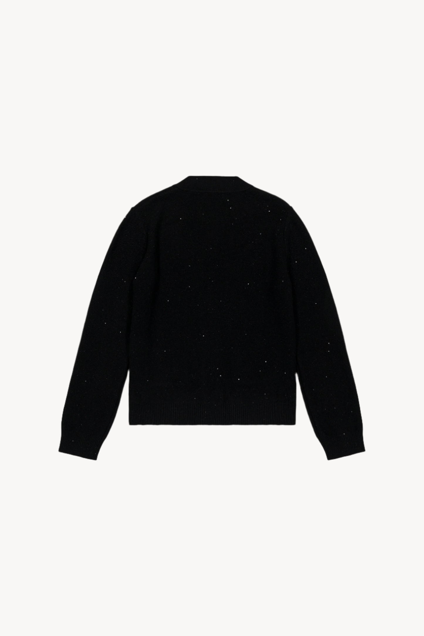Black lurex cashmere vest