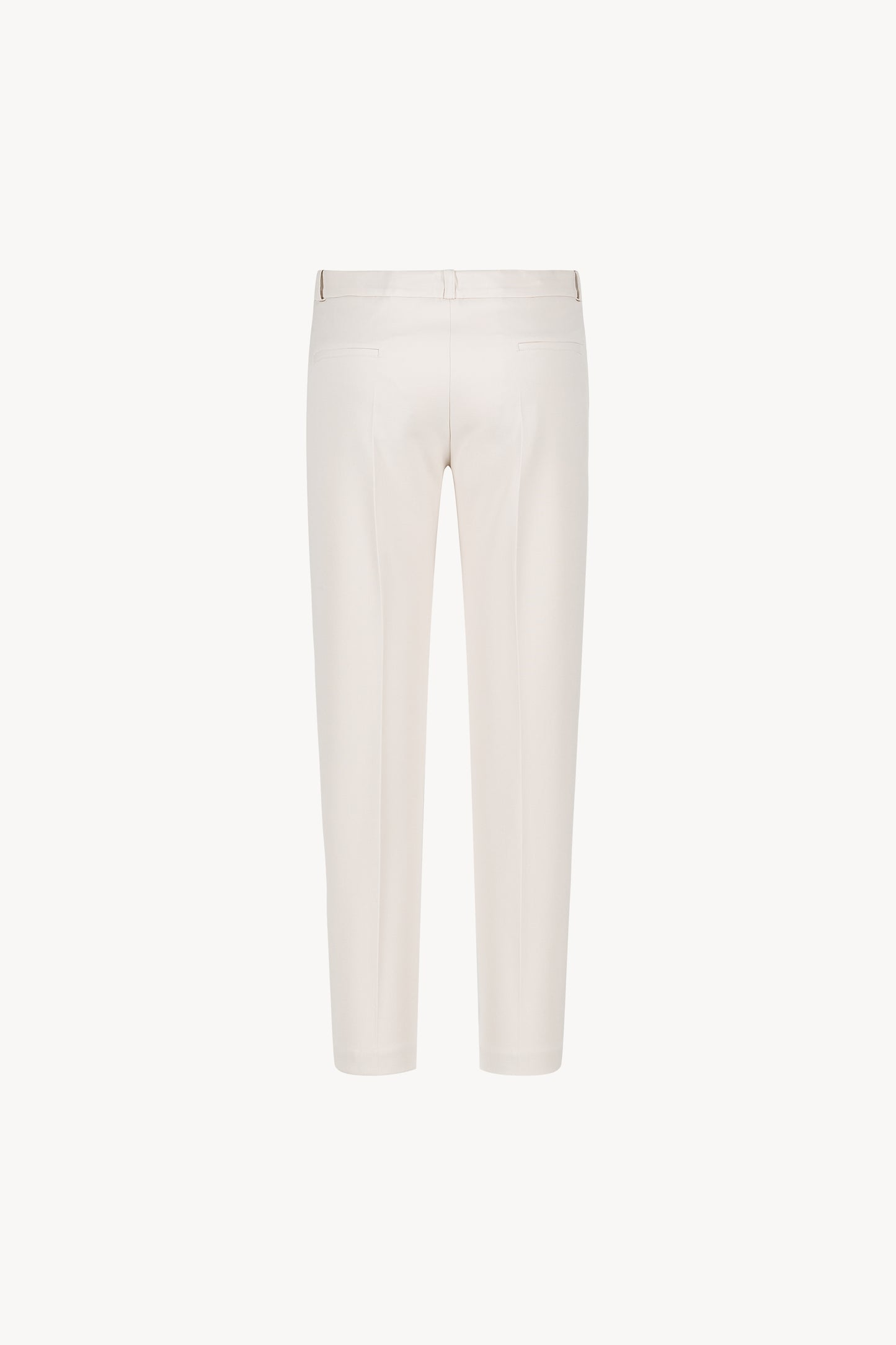 Pantalon droit blanc cassé Apostrophe avec coupe élégante et pli soigné, idéal pour un look professionnel ou une occasion spéciale.