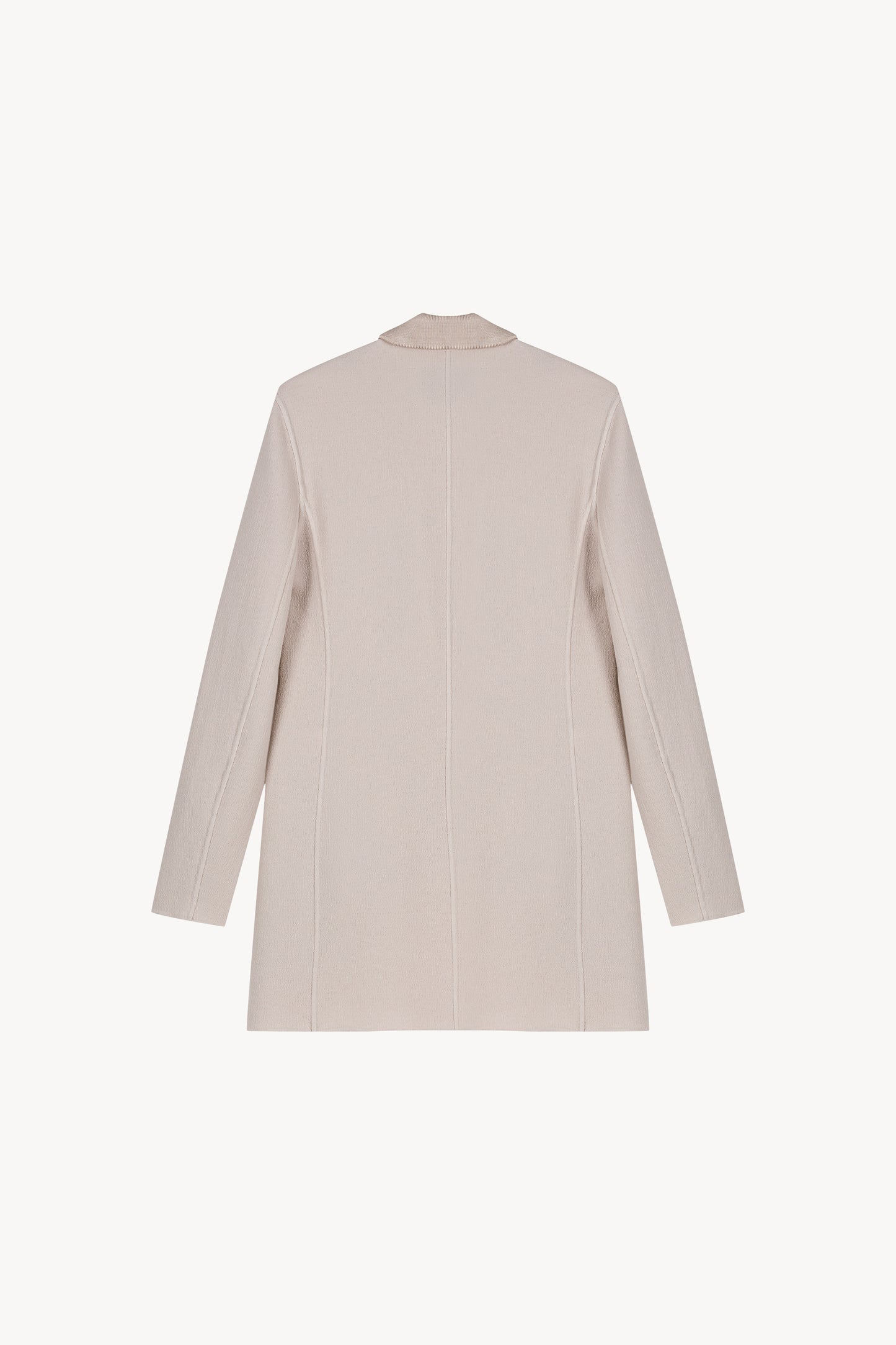 Blazer long en laine béton