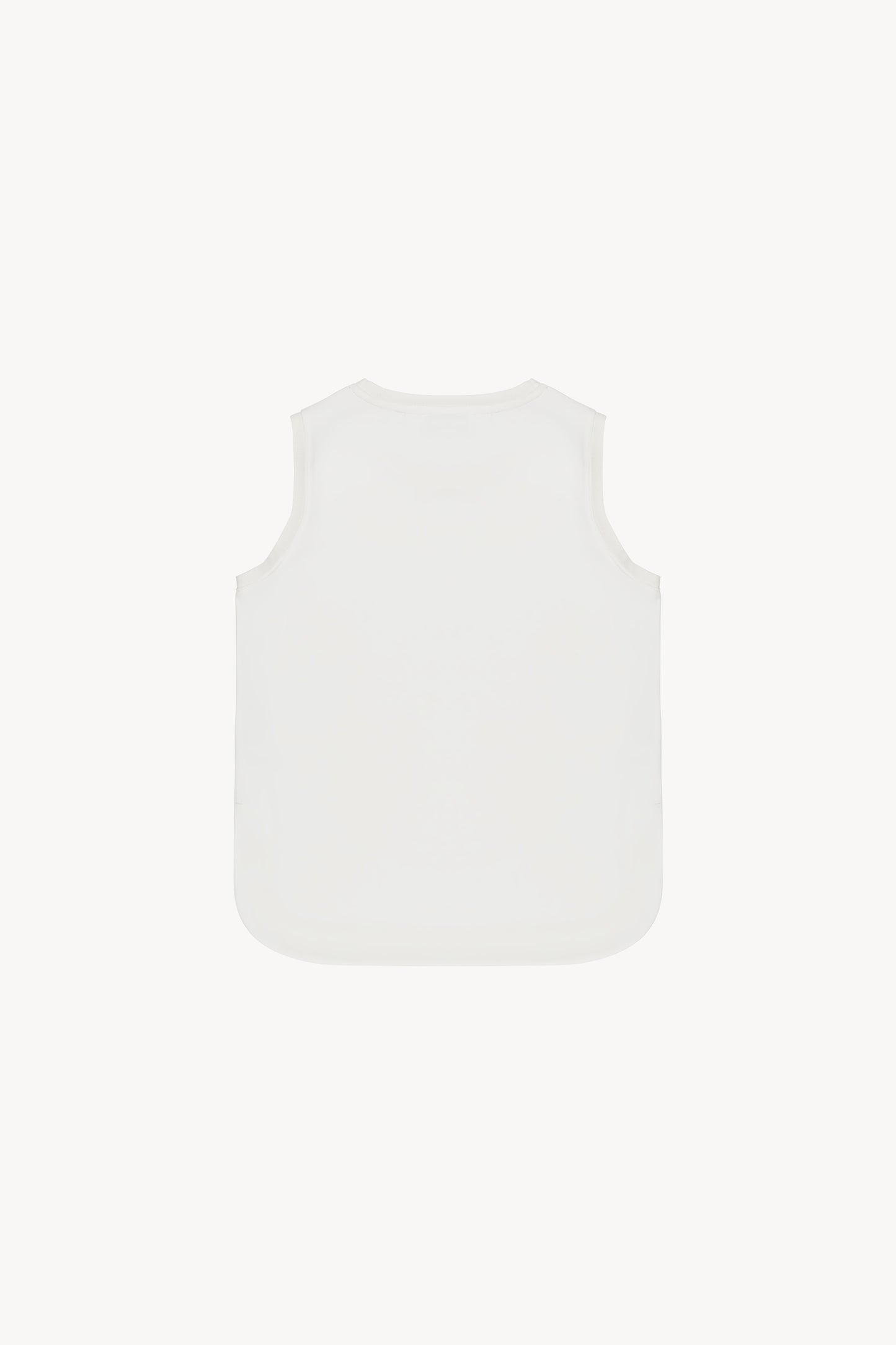 Off-white sleeveless loose top