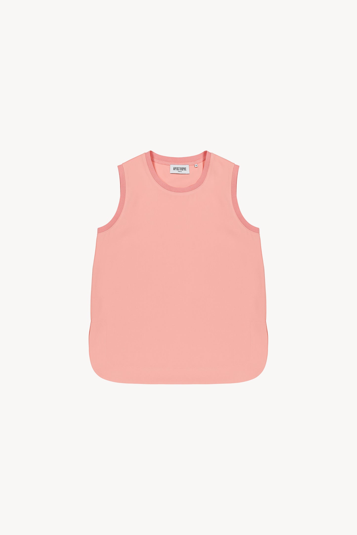 Loose apricot sleeveless top