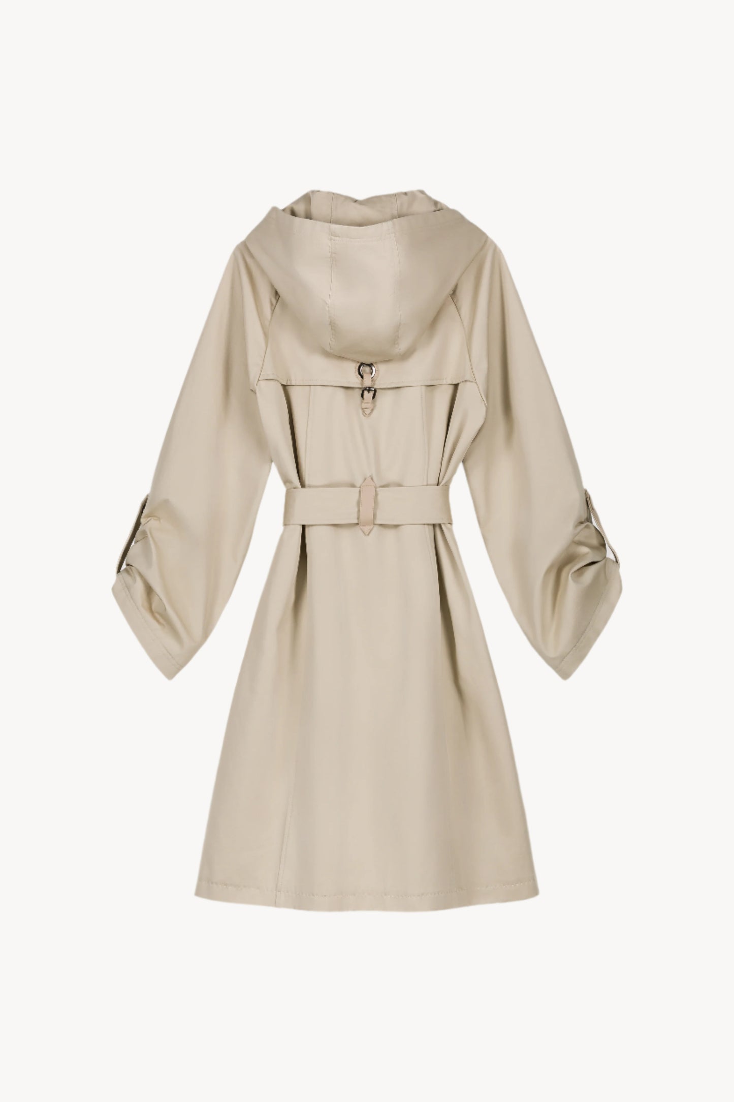 Mid-length beige parka