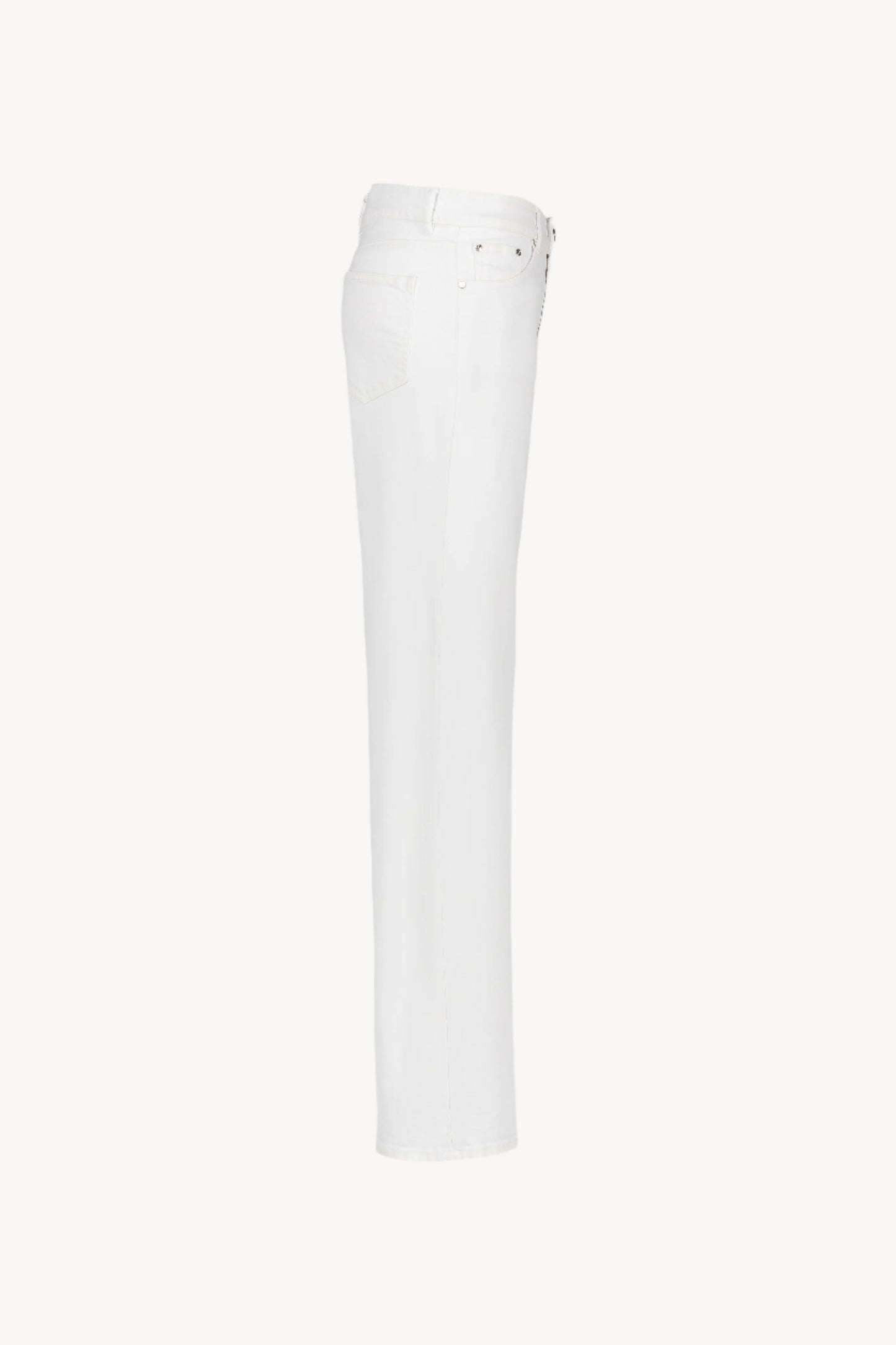 Jeans large blanc denim