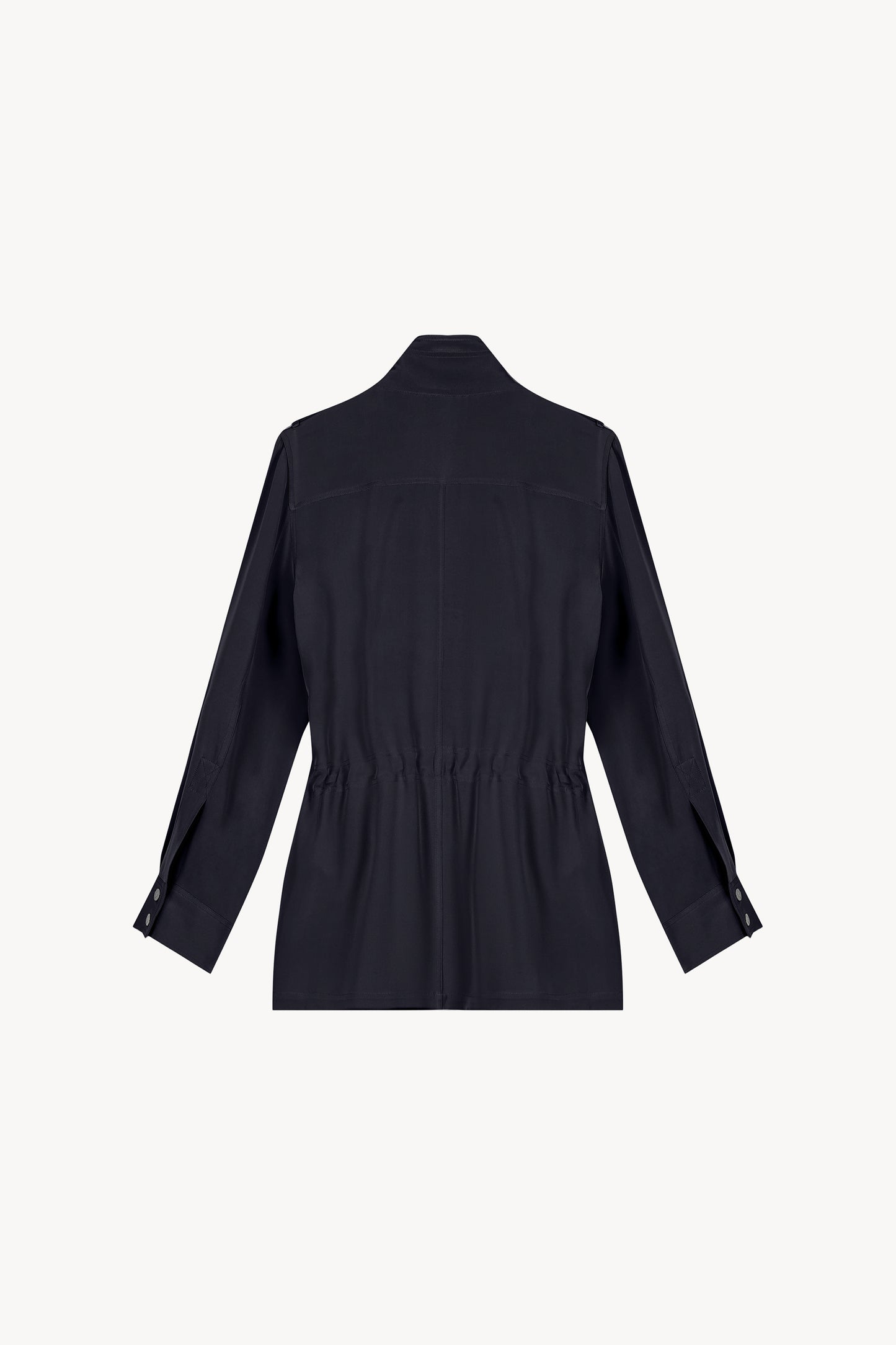 Navy blue flowing Saharan jacket