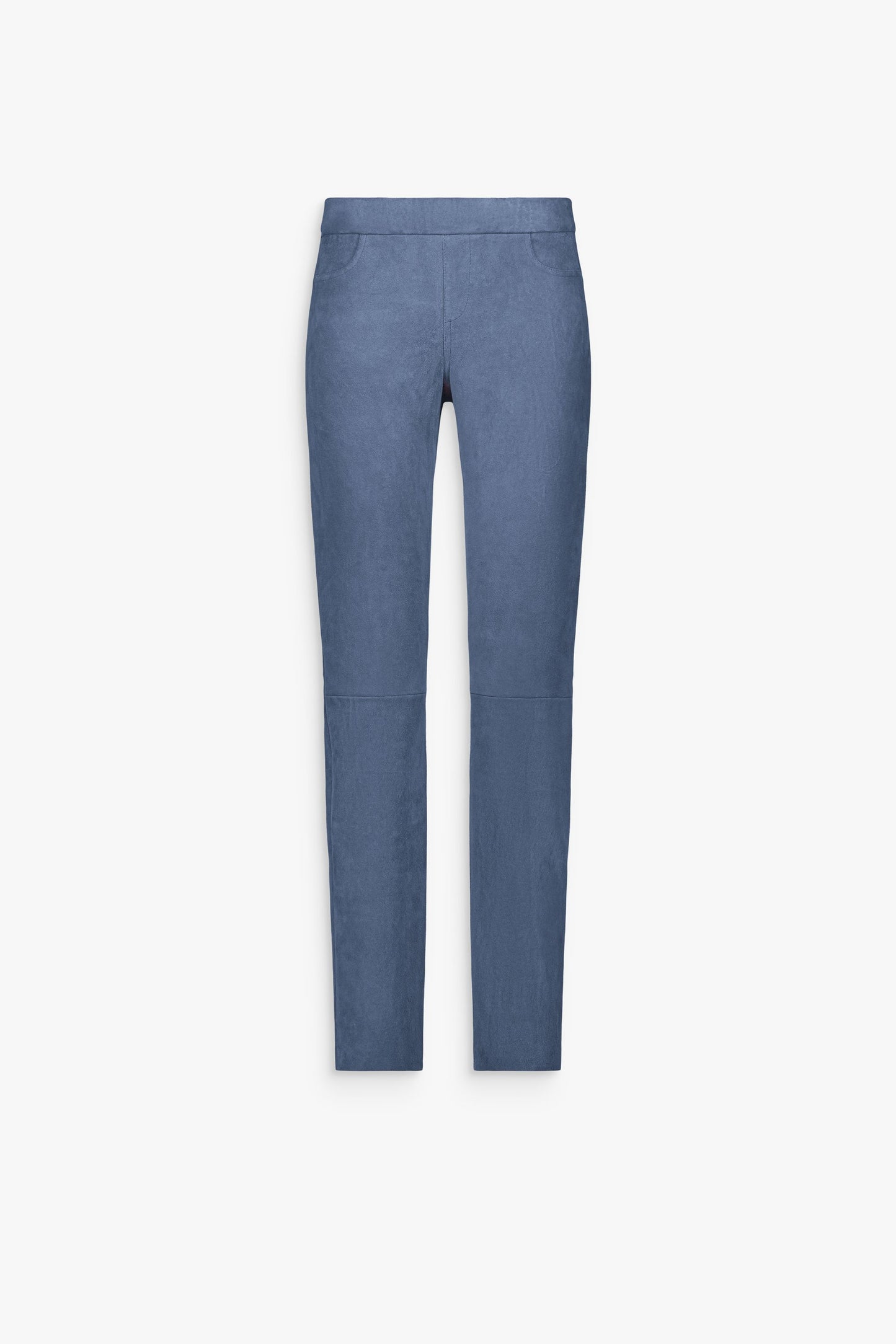 Pantalon en daim bleu denim
