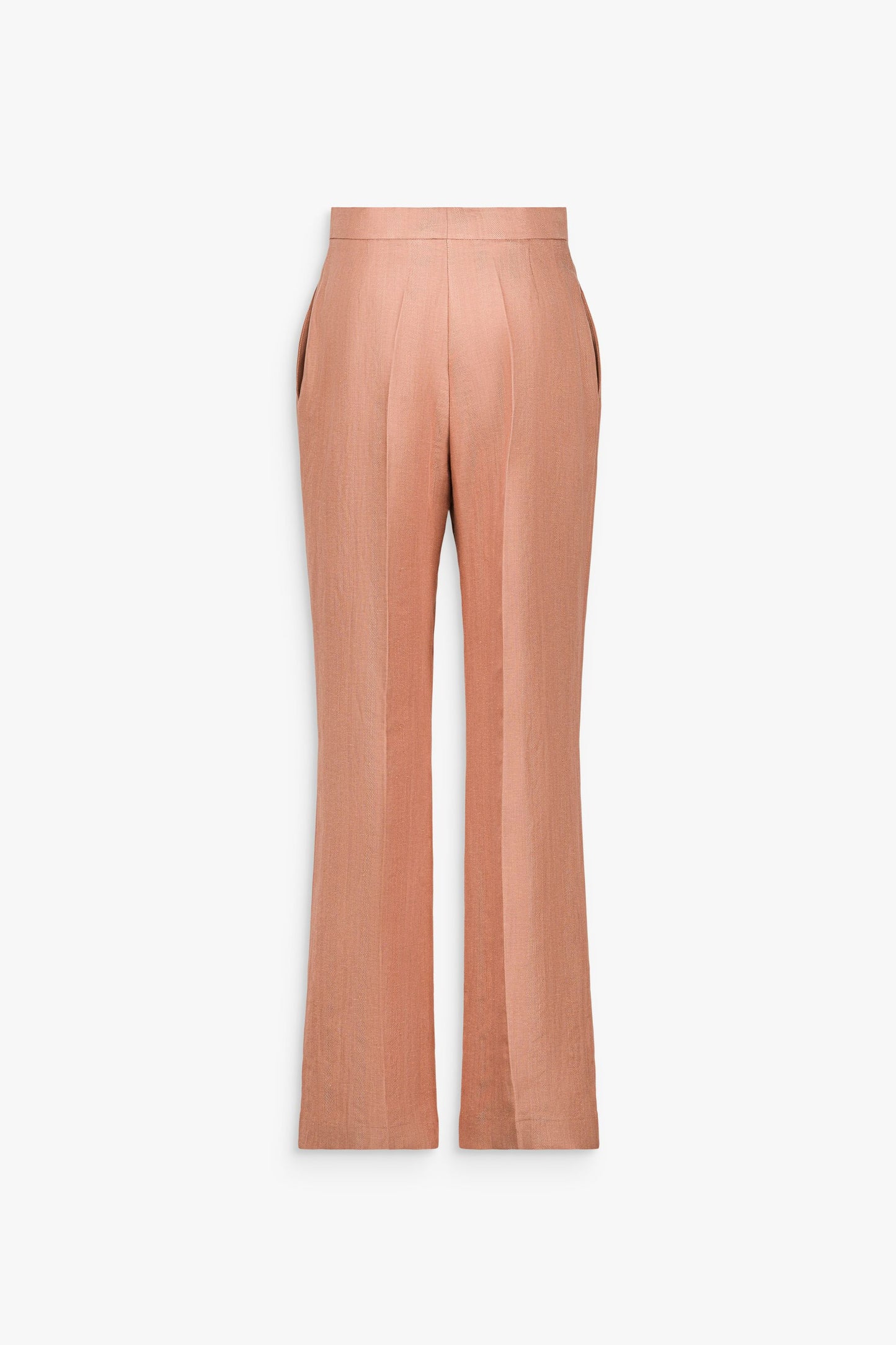 Pink straight-leg trousers