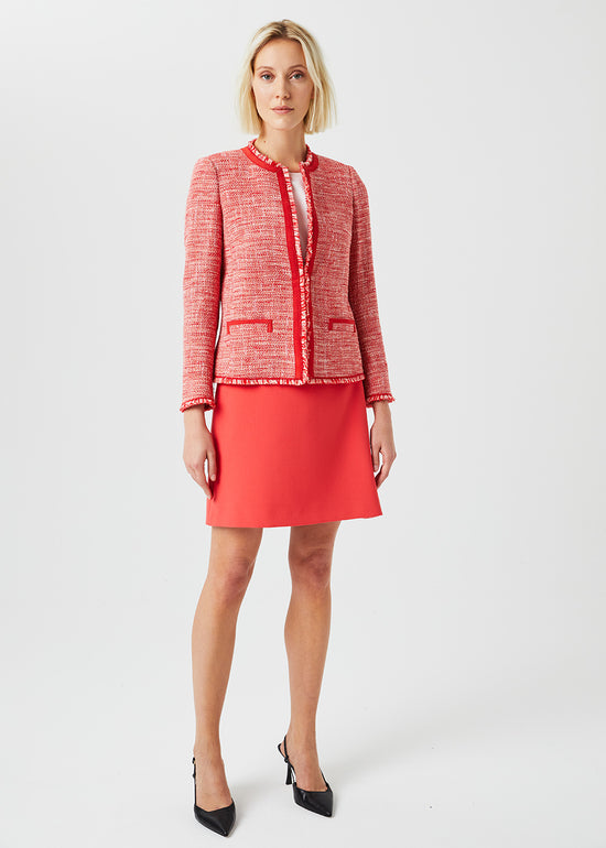 JUPE TRAPEZE CORAIL