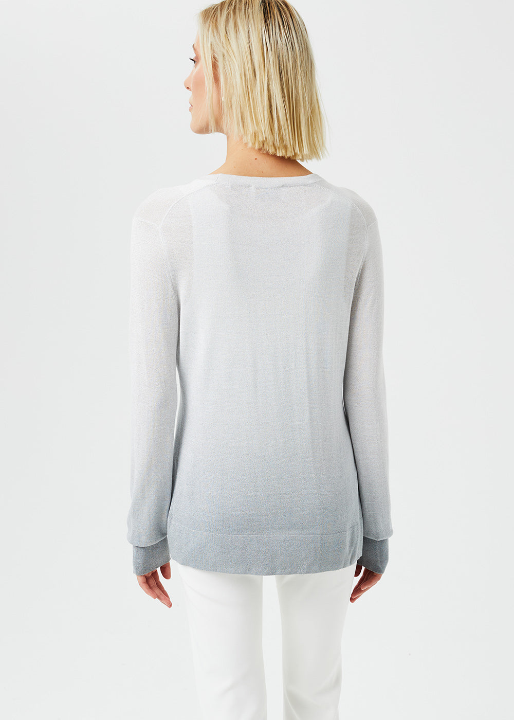 CARDIGAN TIE AND DYE ARGENTE