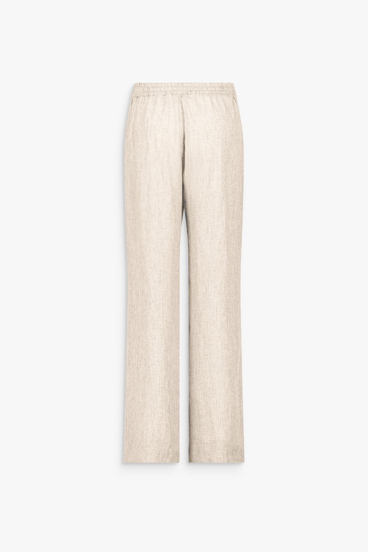 Pantalon droit beige moyen en lin