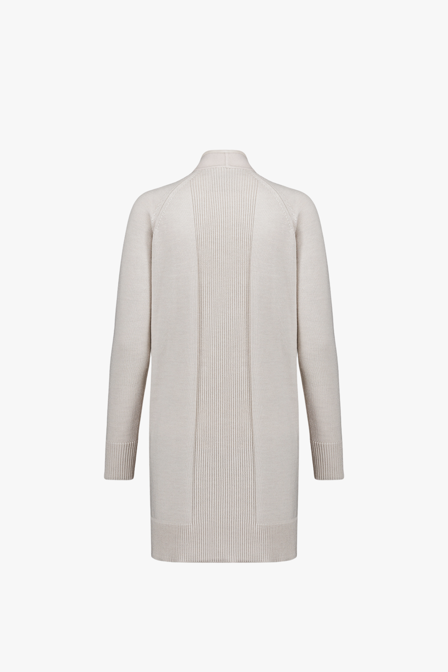 Manteau mi-long en laine et cachemire avec finitions en cuir brodé.