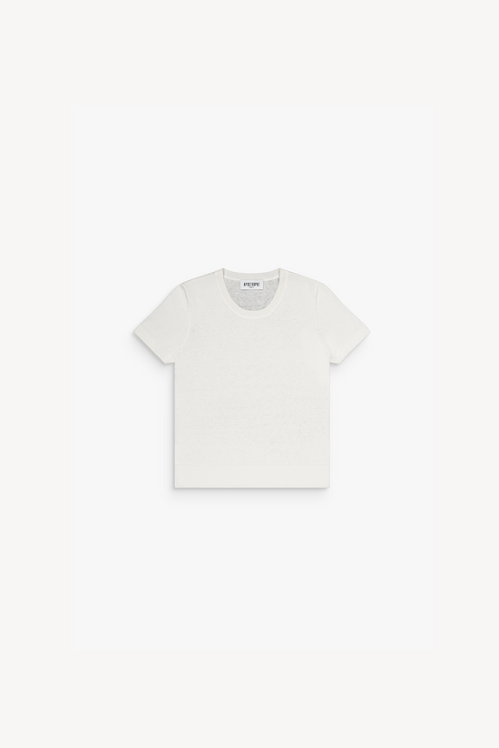 Off-white crew neck t-shirt