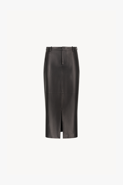 Jupe Crayon En Laine Noire Maxi Librati Paris - Taille 40 (M) - Longueur Sous Le Genou - Occasion Très Bon état