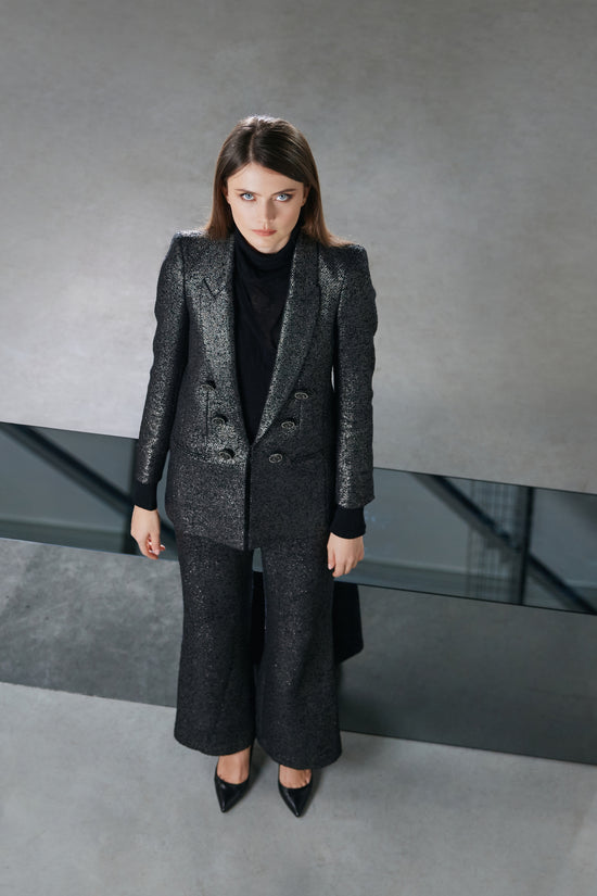 Veste Canon de Fusil à Col Tailleur
