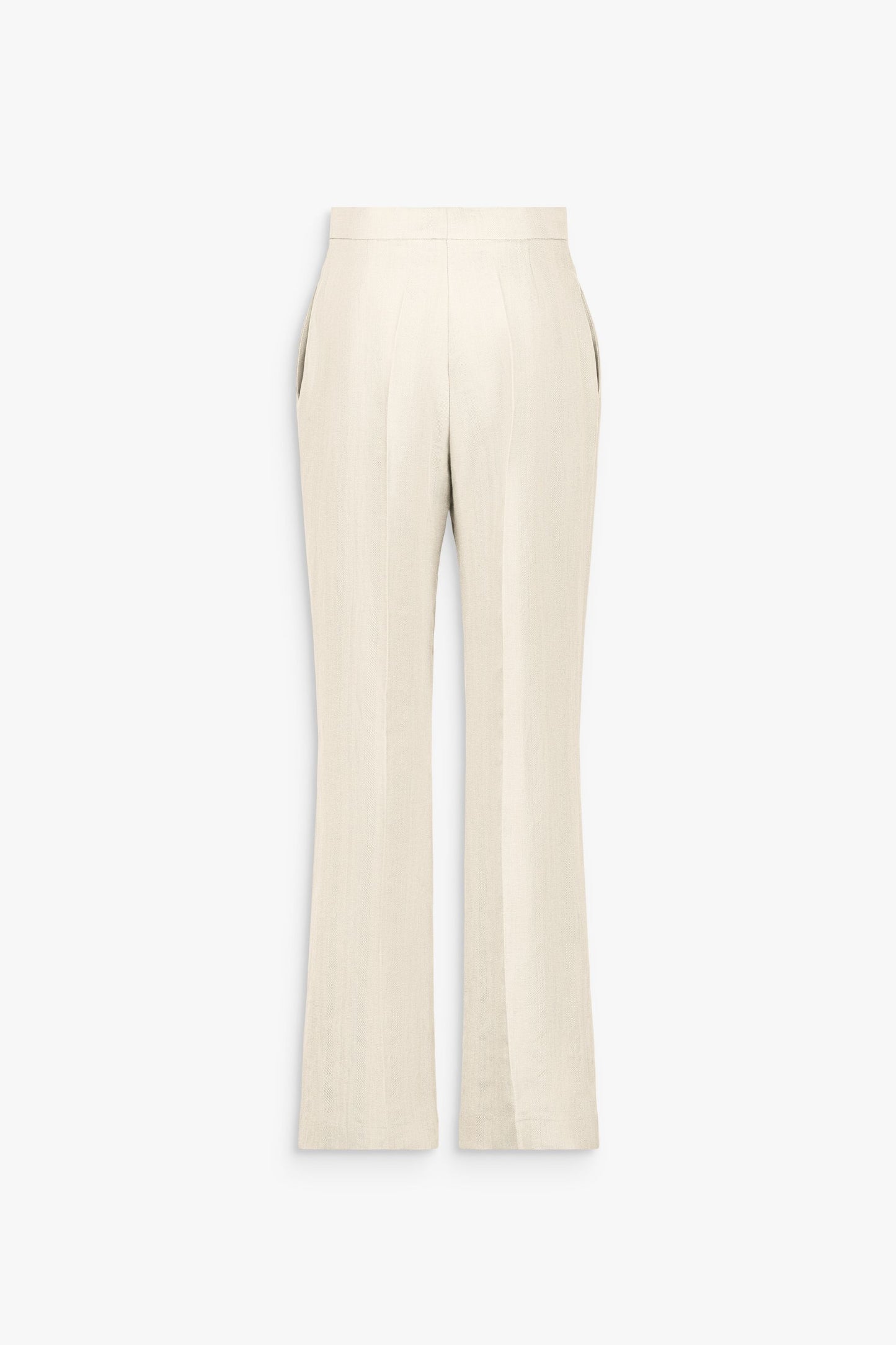 Yellow straight-leg trousers