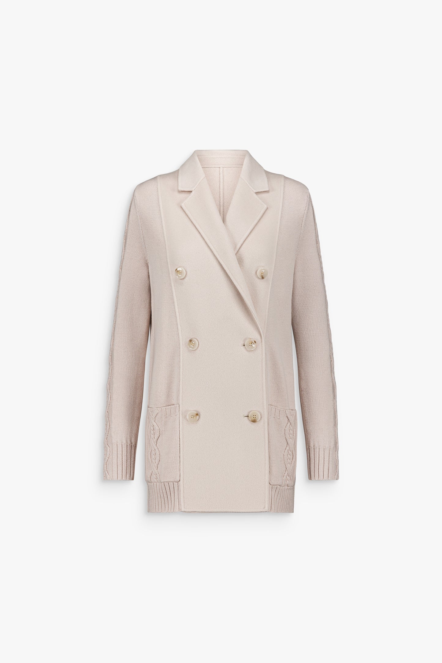 Manteau croisé beton en double face