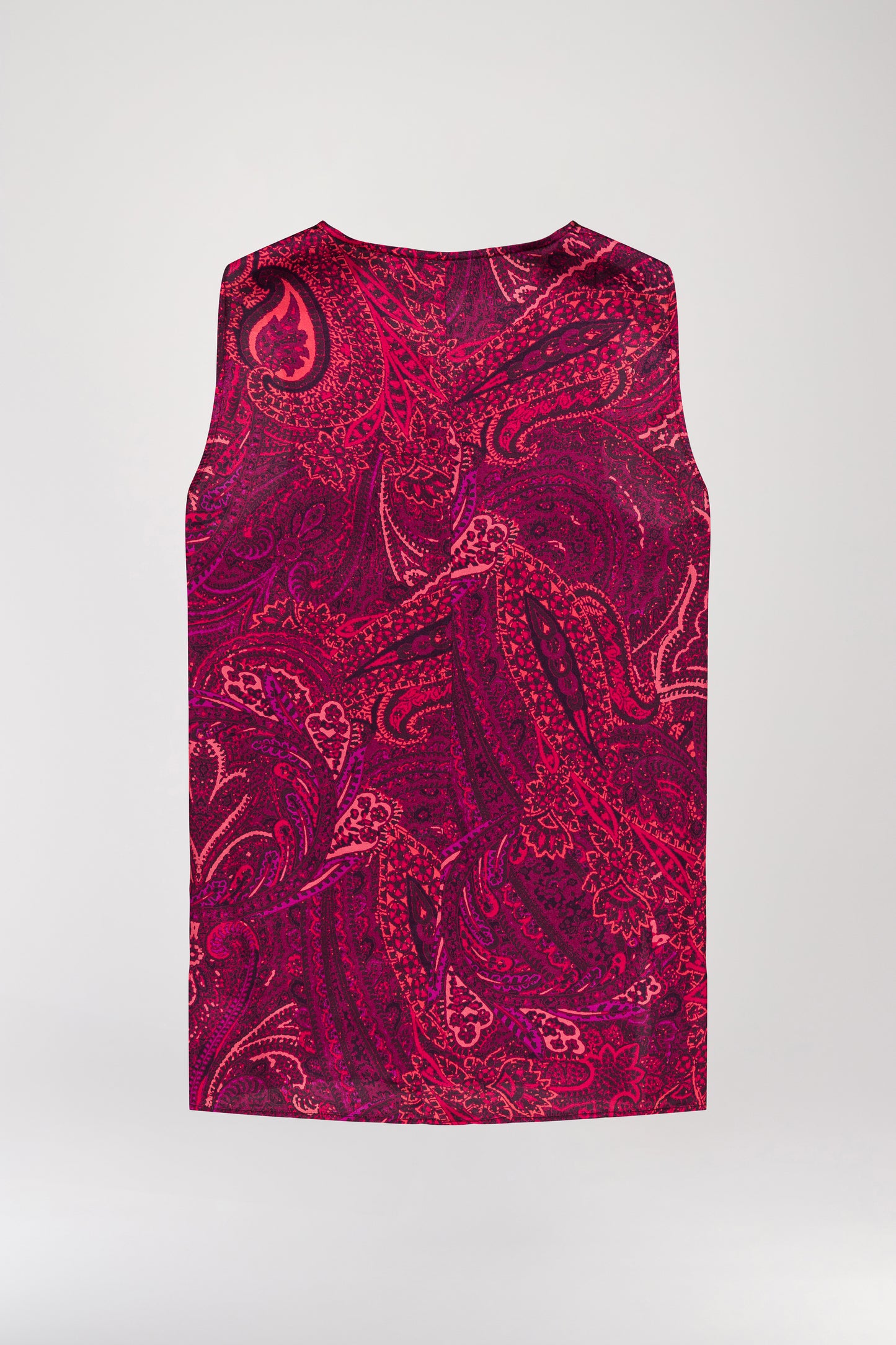 Garnet paisley print sleeveless top