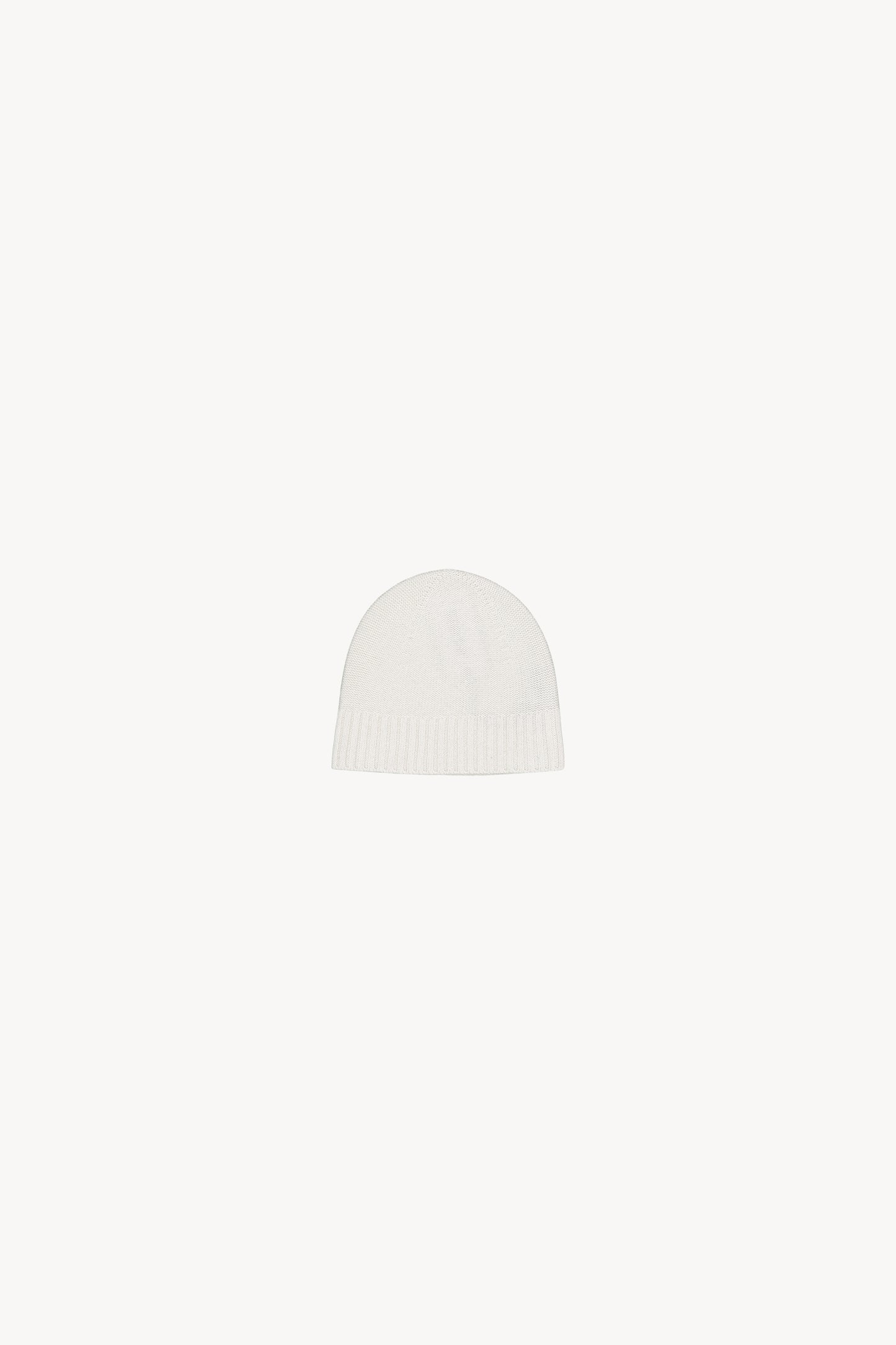 Le bonnet blanc cachemire avec sequin 