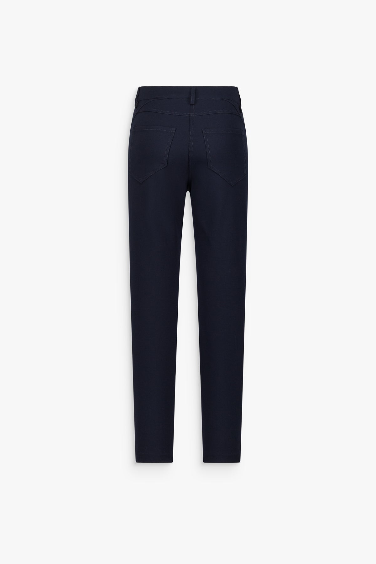Pantalon droit poches passepoilées marine
