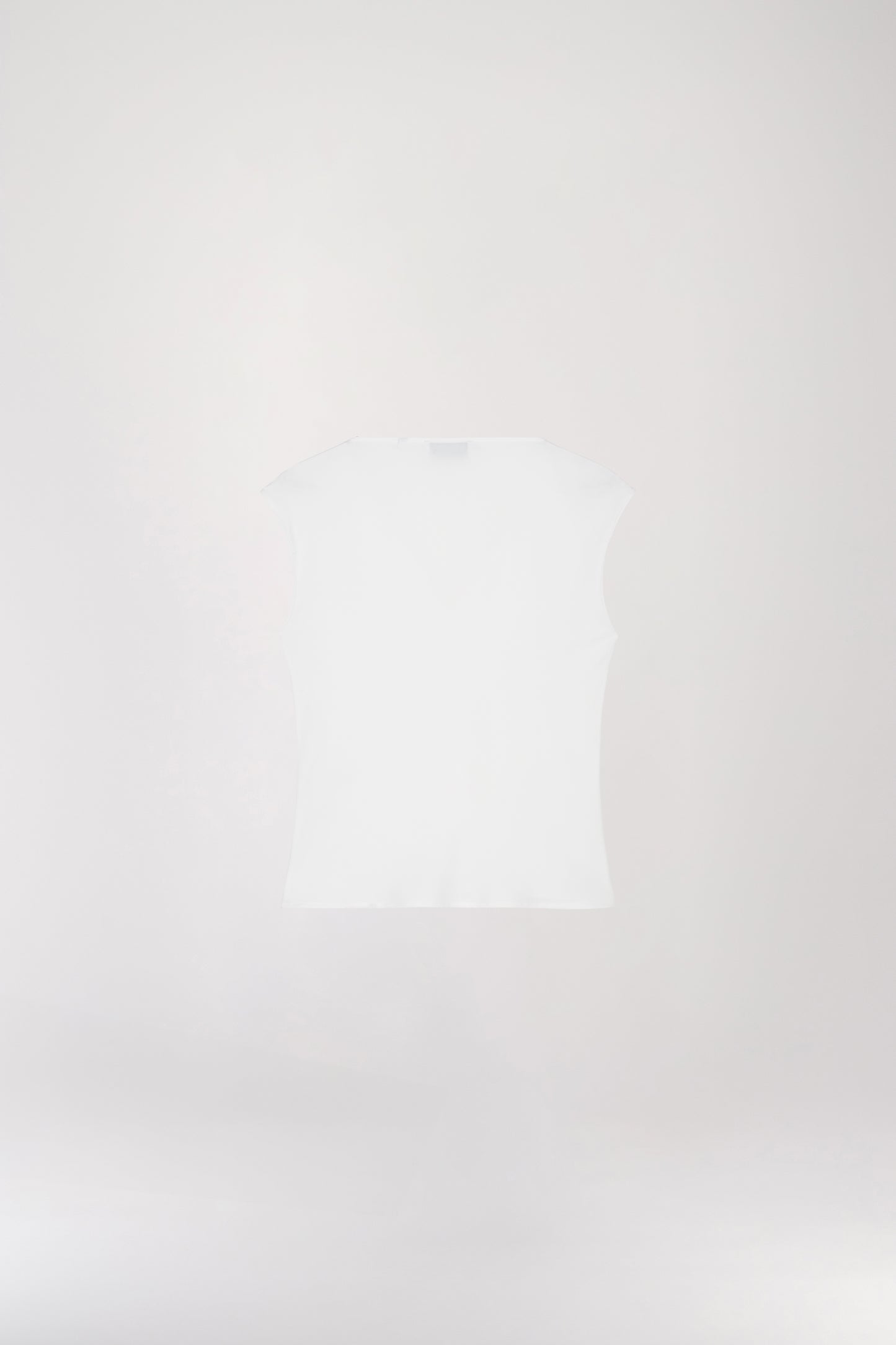 Off-White V-Neck Short Sleeve Top