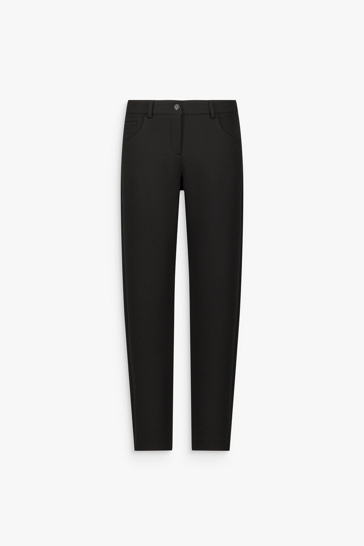 Pantalon droit poches passepoilées noir