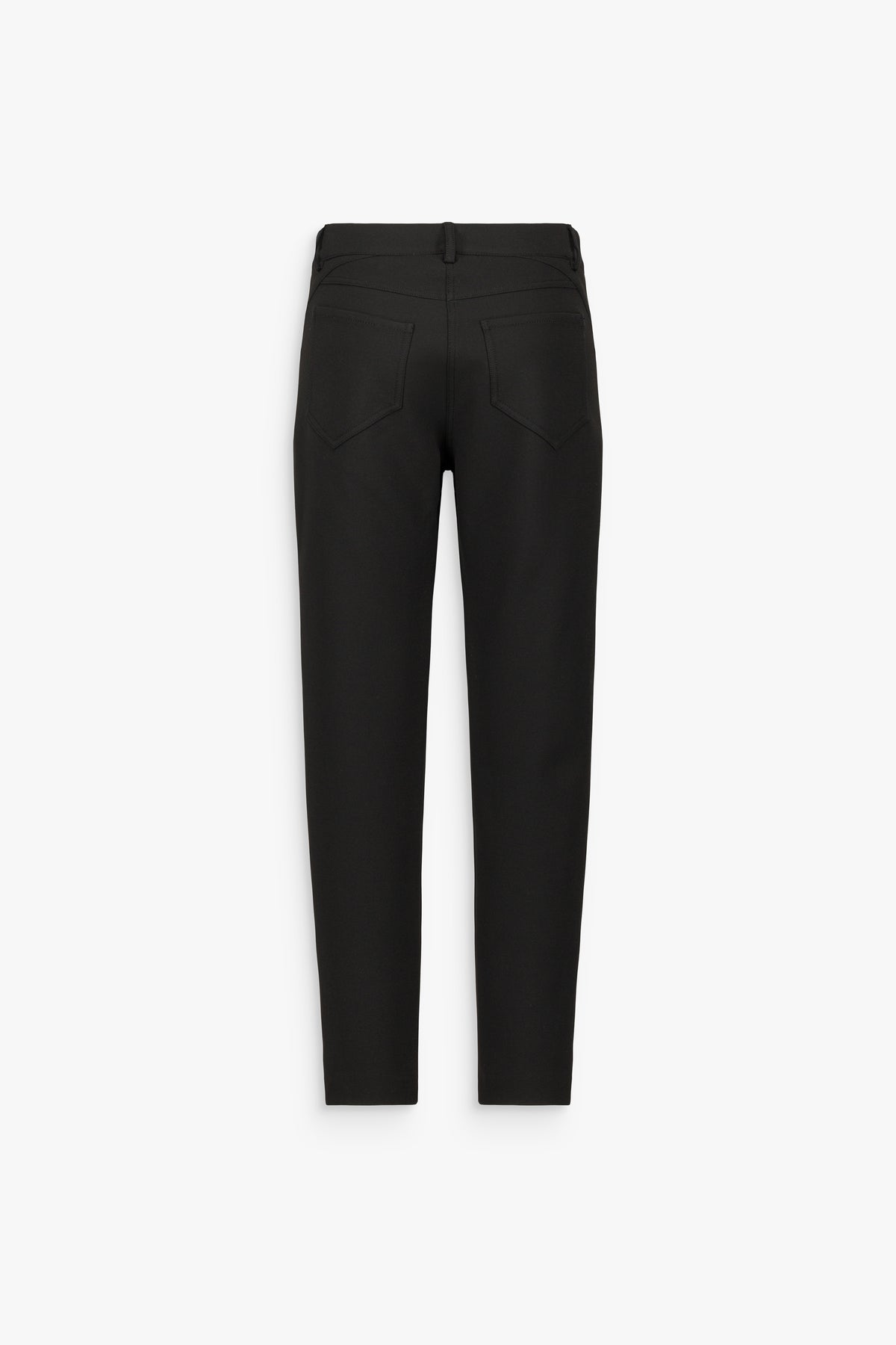 Pantalon droit poches passepoilées noir