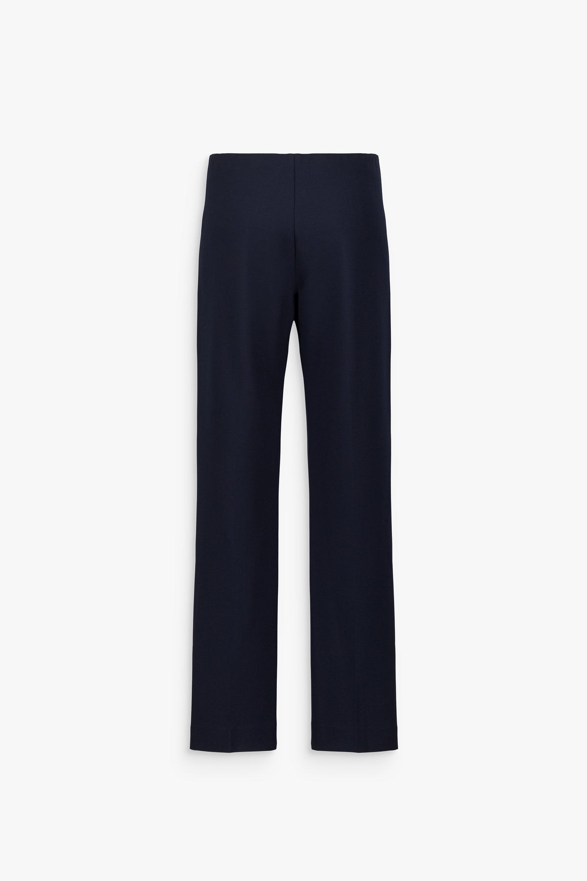 Pantalon droit taille haute marine
