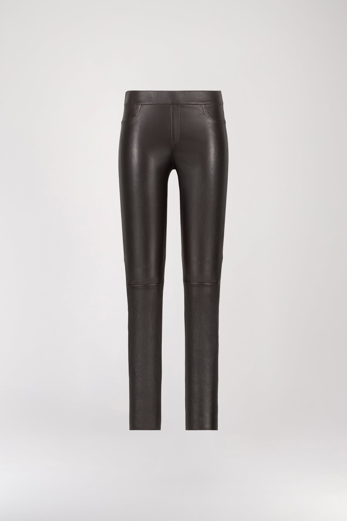 Pantalon Legging Ébène en Cuir