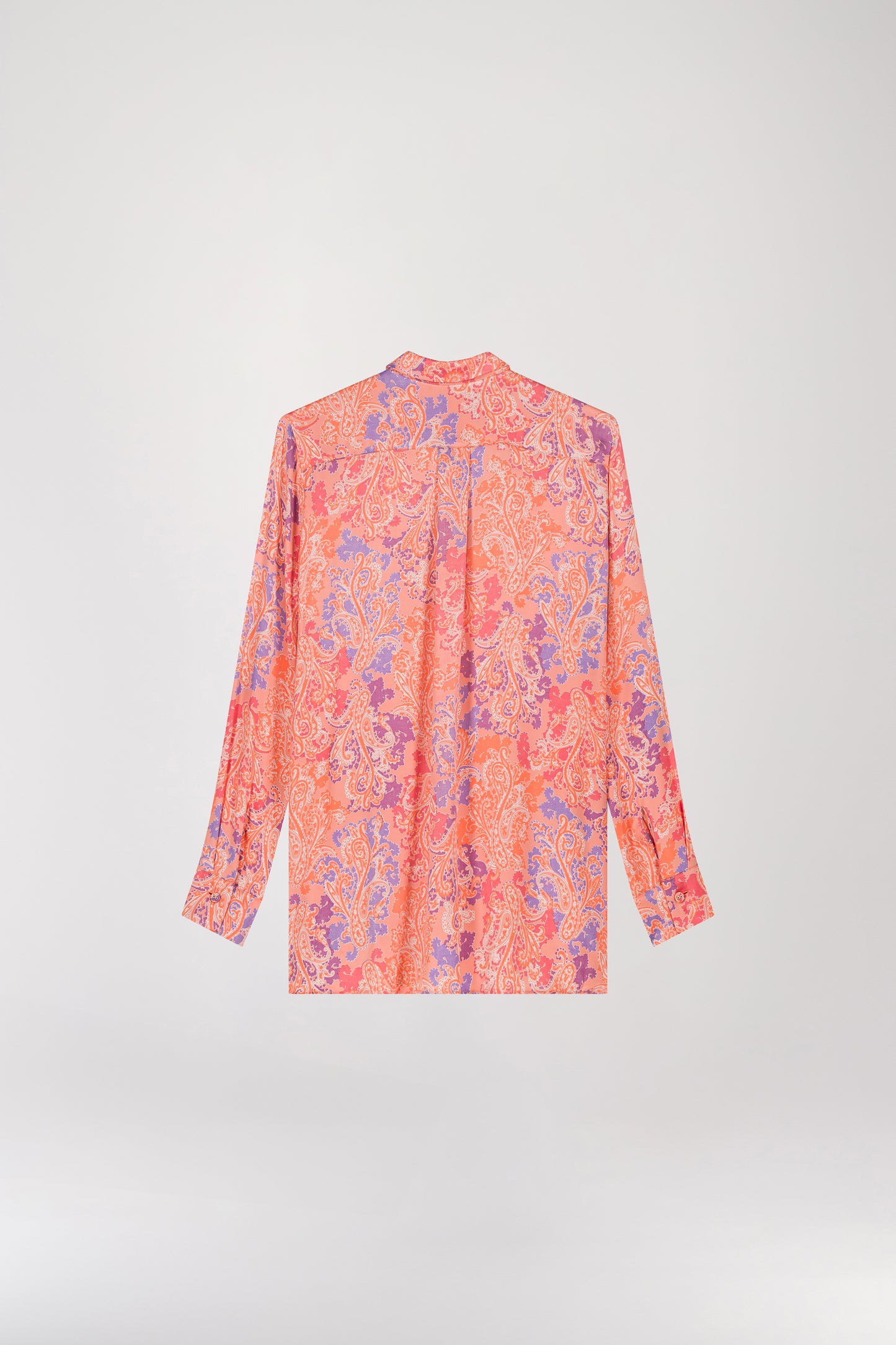 Flowy apricot print shirt