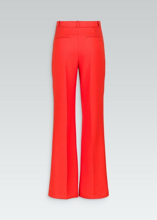 Pantalon droit orange vif