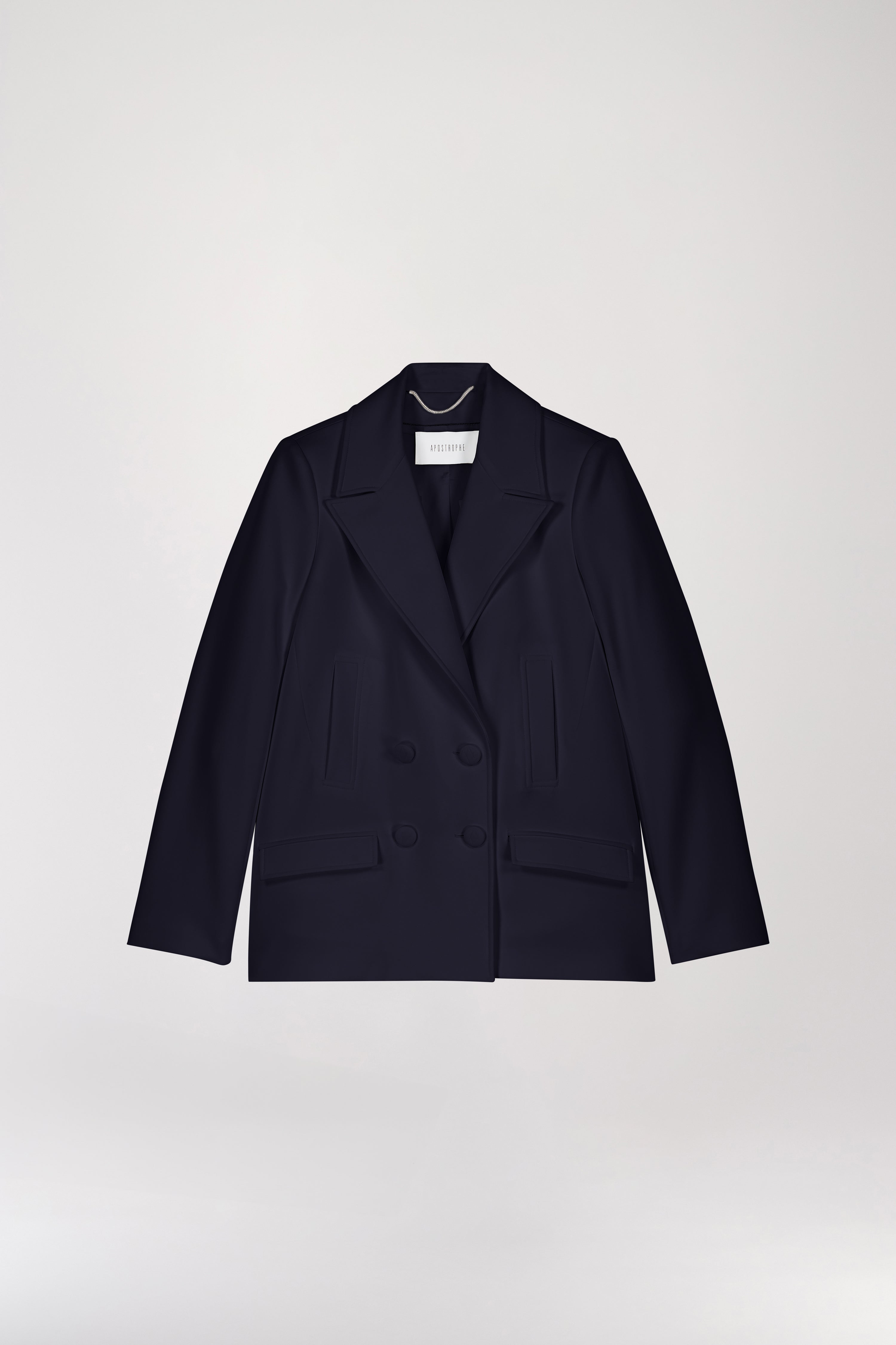 Manteau caban croise marine APOSTROPHE PARIS