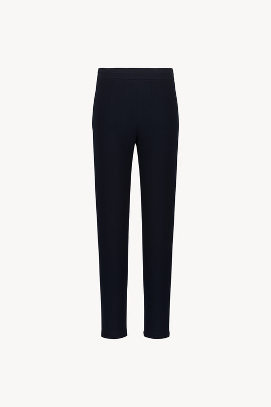 Pantalon marine coupe longue et ajusté