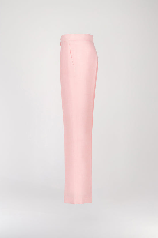 Pantalon en lin abricot