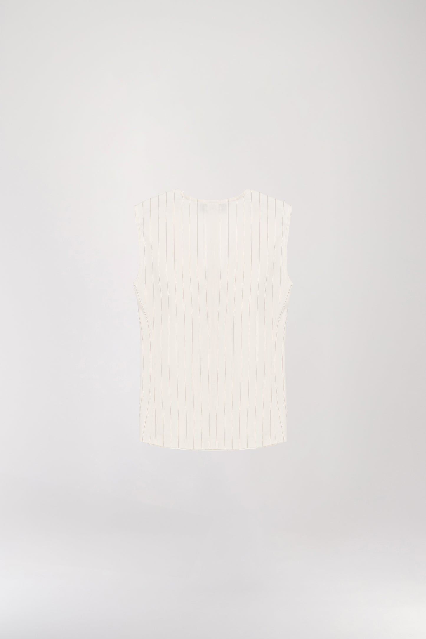 Off-white linen vest