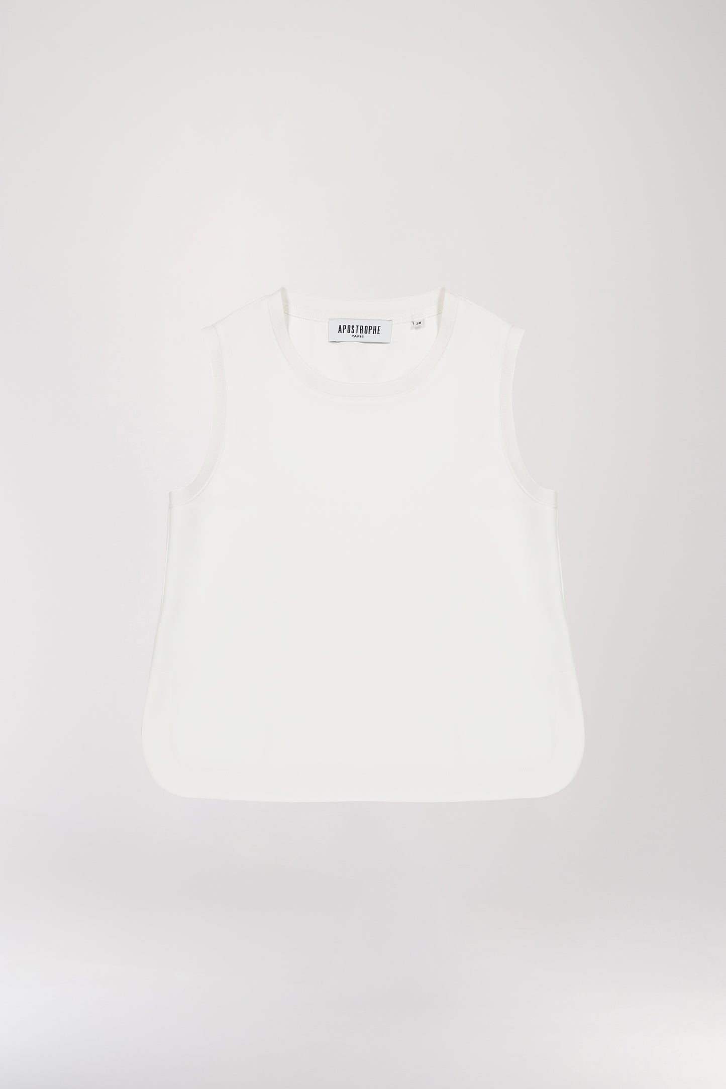 Off-white sleeveless top