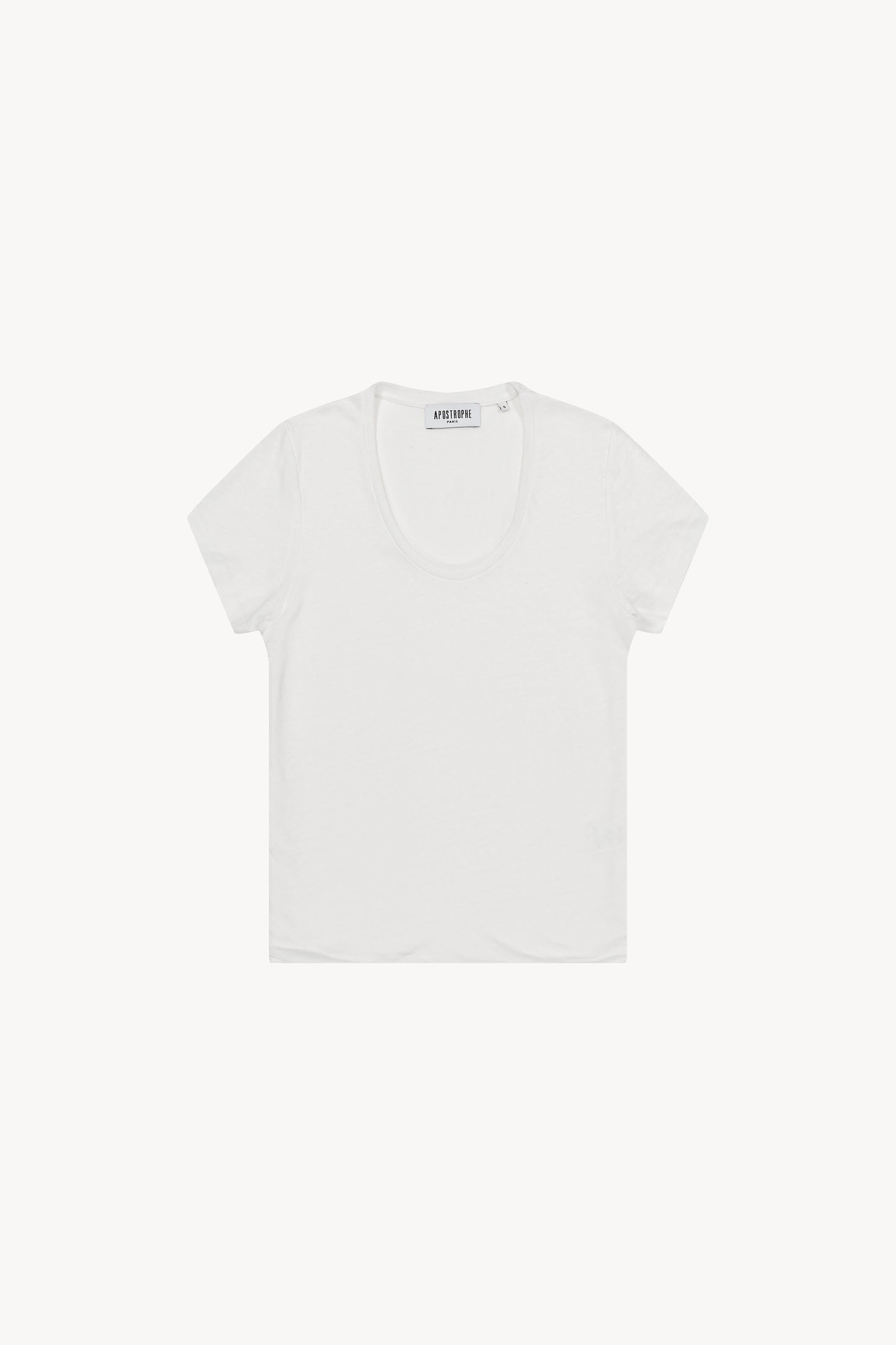 T-shirt en lin blanc