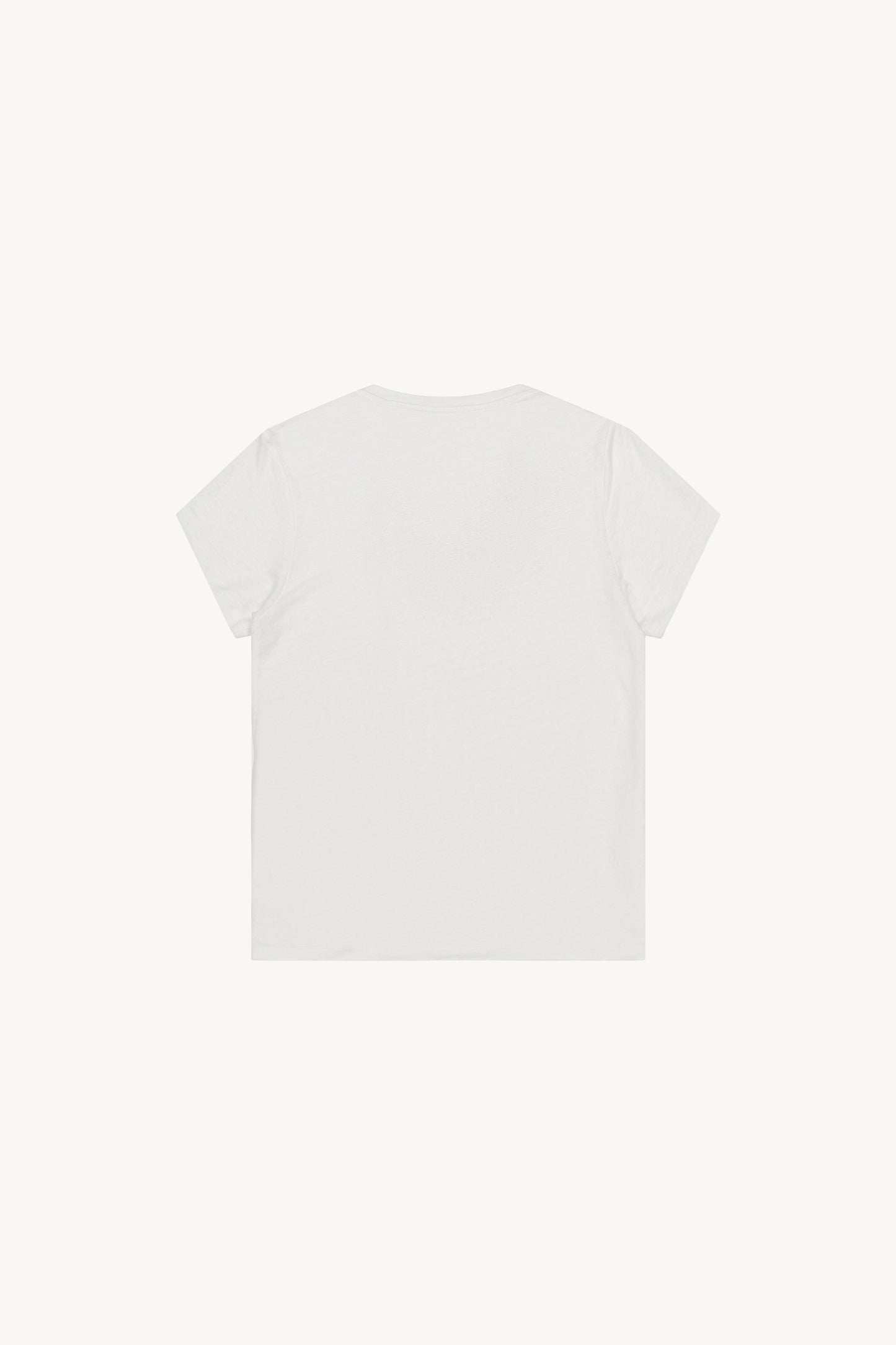 T-shirt en lin blanc