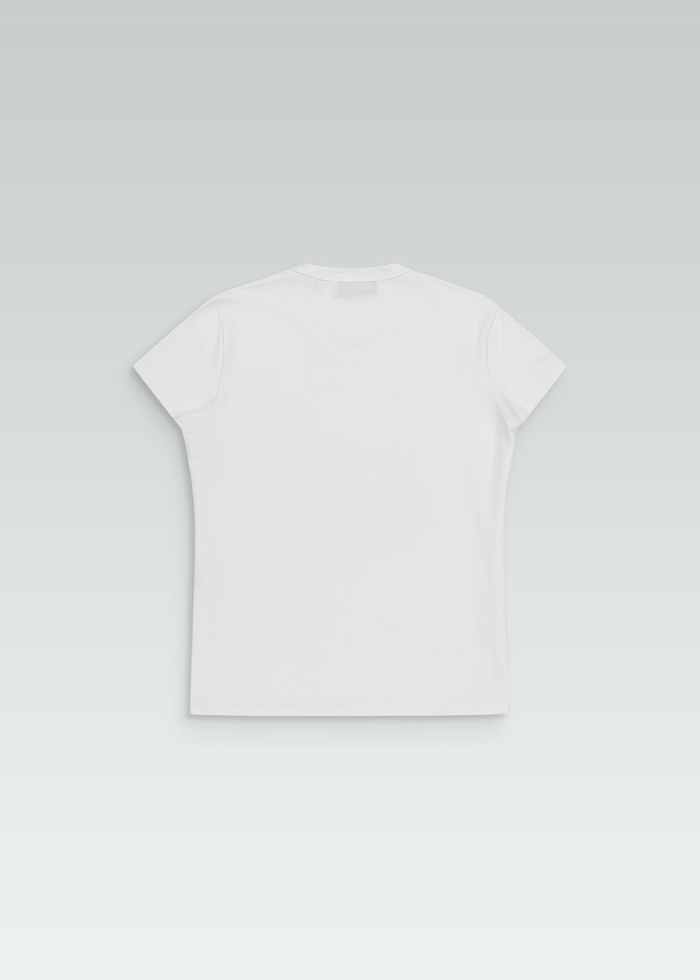 T-shirt manches courtes col rond blanc brodé avec perles