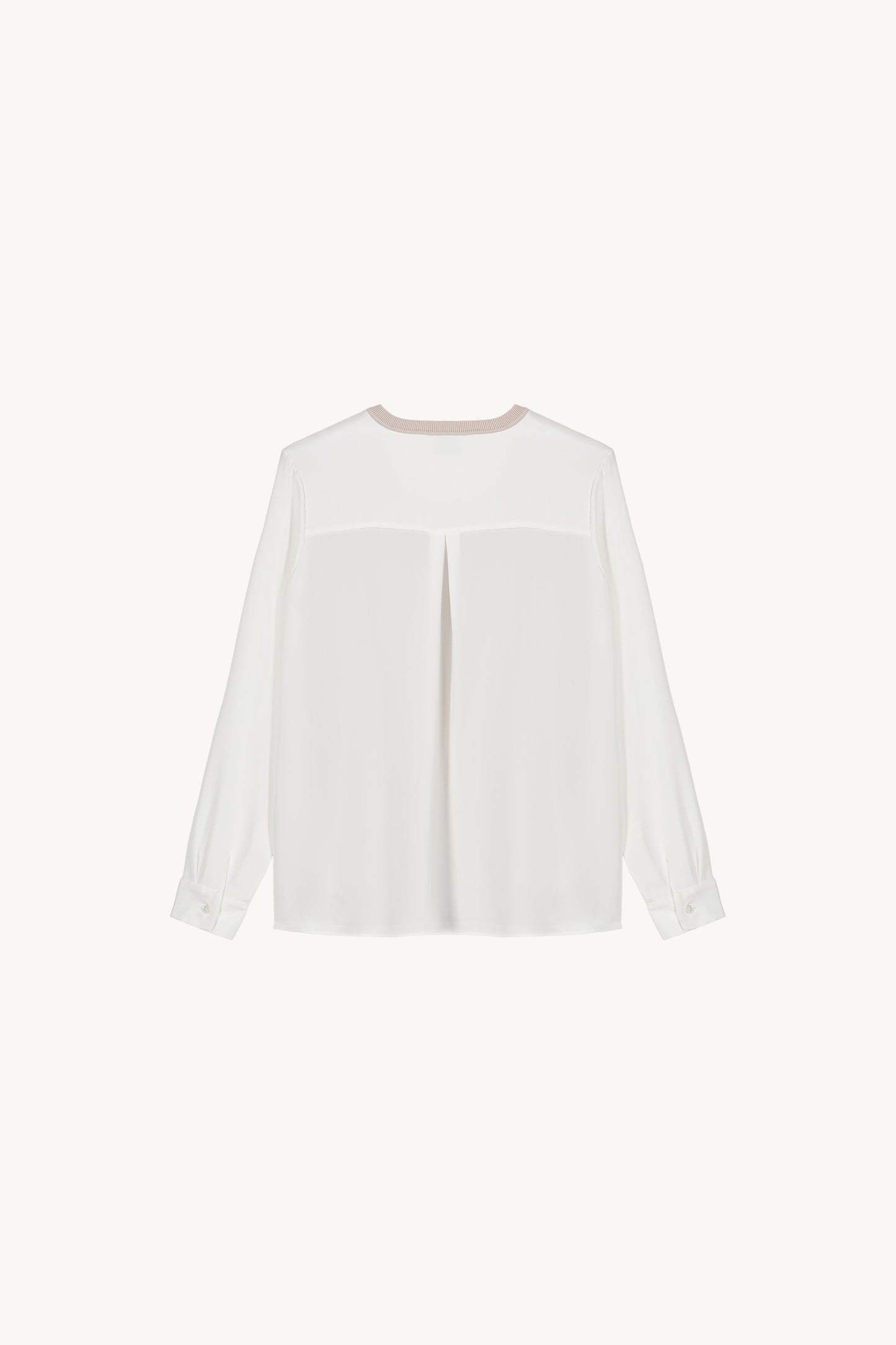 Pull bi-matière trompe-l'œil béton