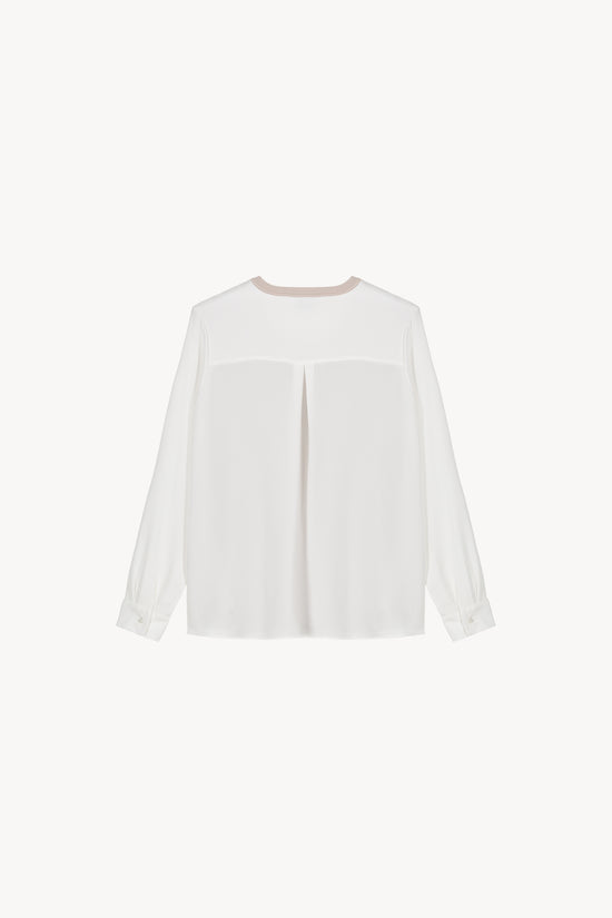Pull bi-matière trompe-l'œil béton