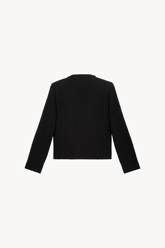 Veste en tweed noir