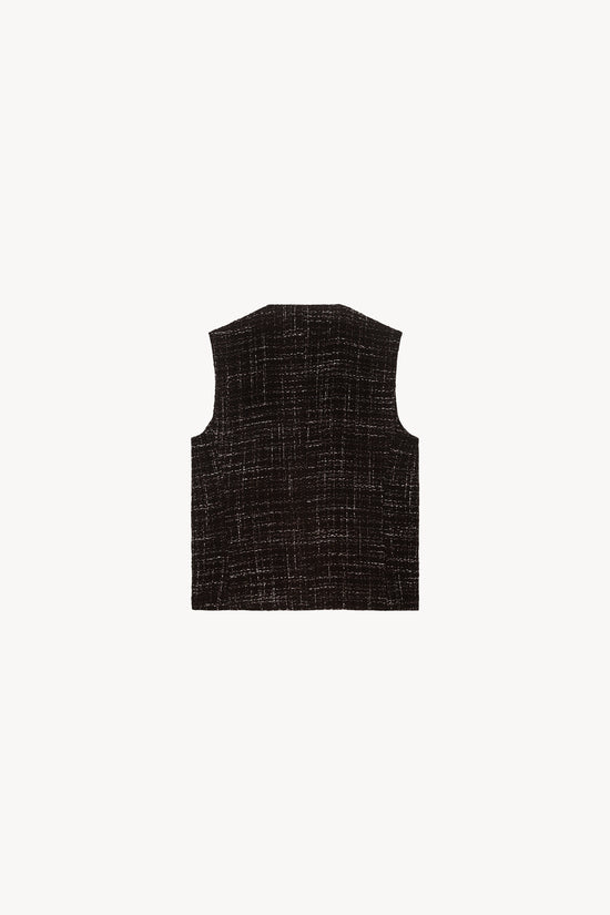 Gilet en tweed ebene
