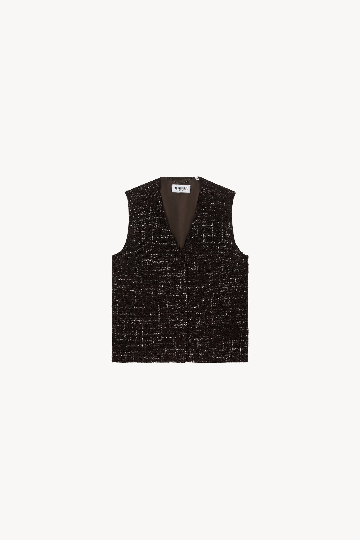 Gilet en tweed ebene