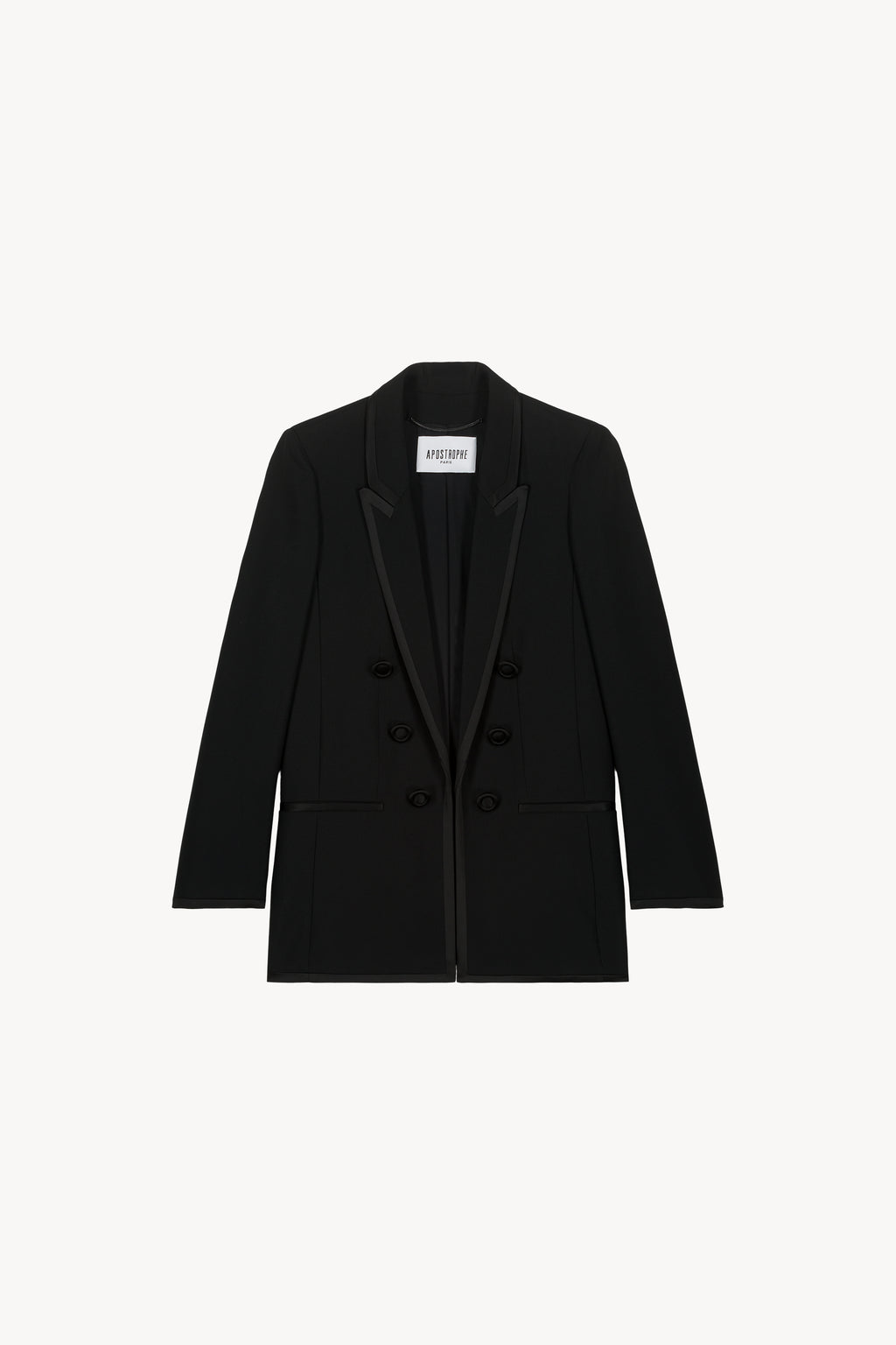 Black Edge to Edge Jacket – APOSTROPHE PARIS